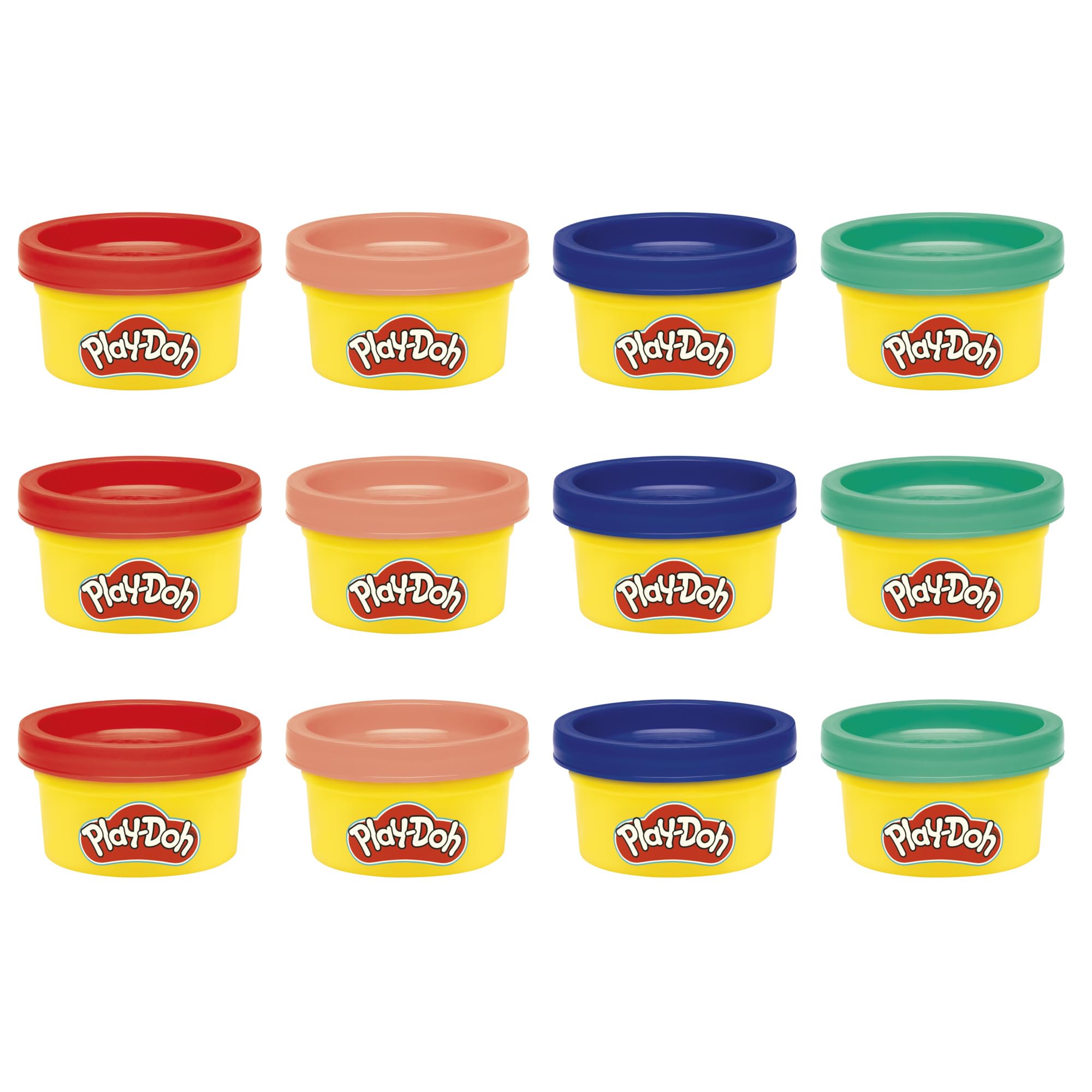 Play-Doh Treats & Favors 12-Pack - Non-Toxic Mini Dough Cans for Kids Ages 2+