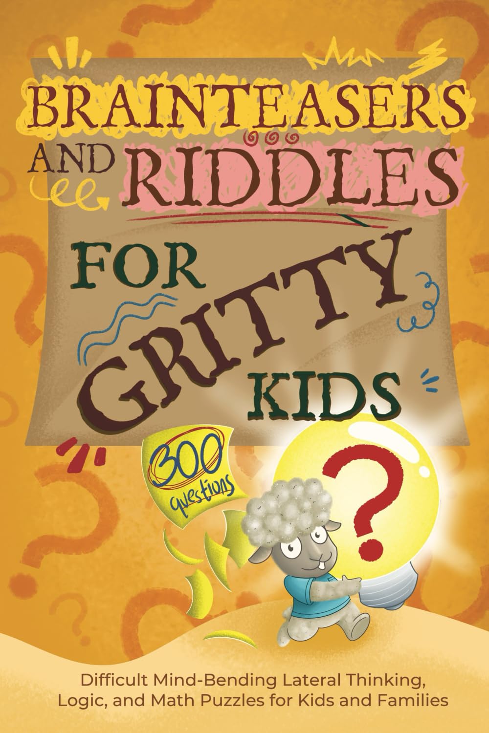 Brainteasers and Riddles for Gritty Kids by Dan Allbaugh | 300 Mind-Bending Puzzles | Paperback 1