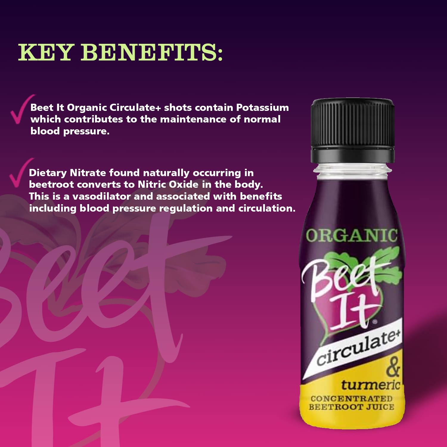 Beet It Organic Turmeric Circulate+ Shot – 15 x 70ml, Natural Beetroot & Turmeric Juice 4