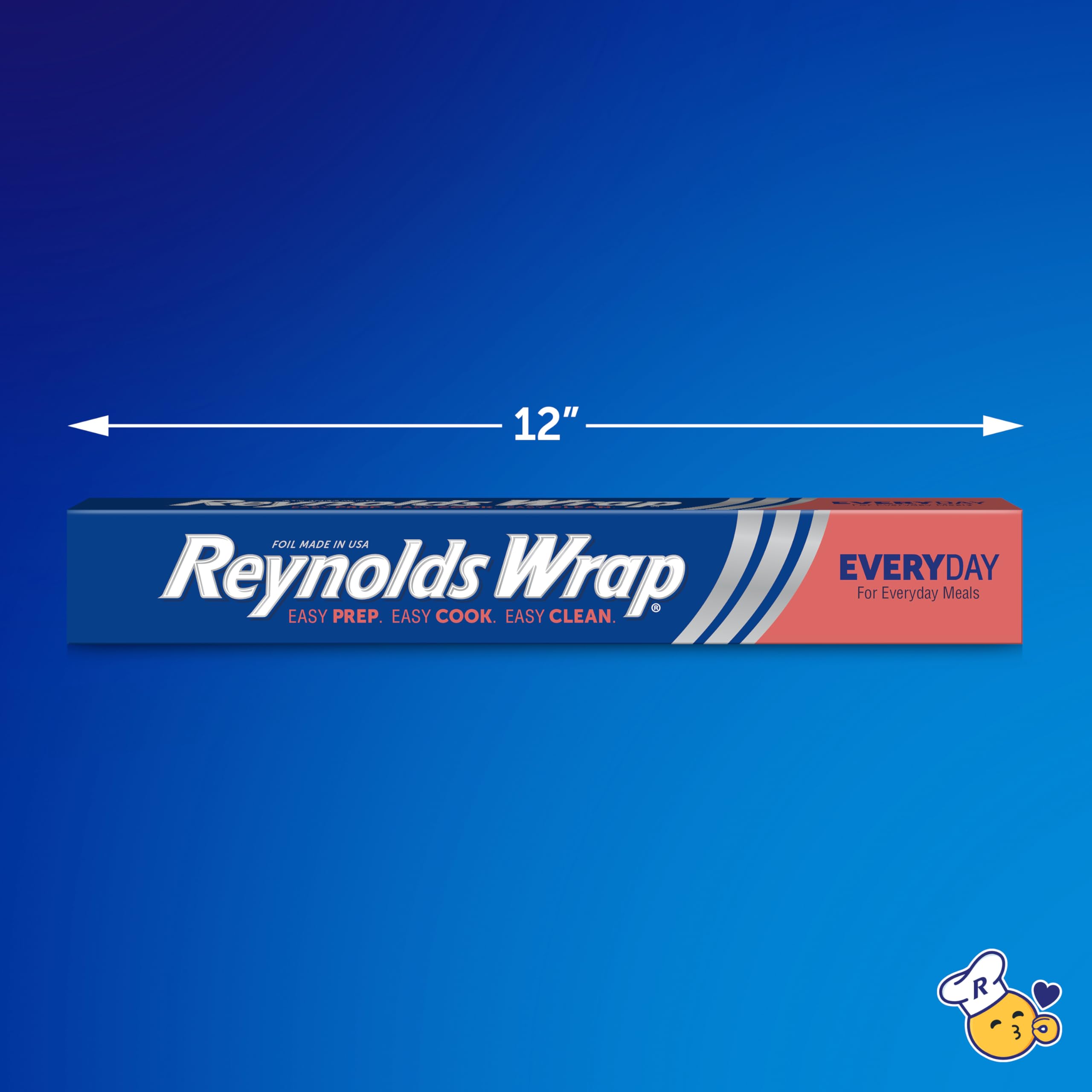Reynolds Classic Kitchen Foil - 304mm x 9.14m Roll | Aluminium Foil for Cooking, Baking & Storage