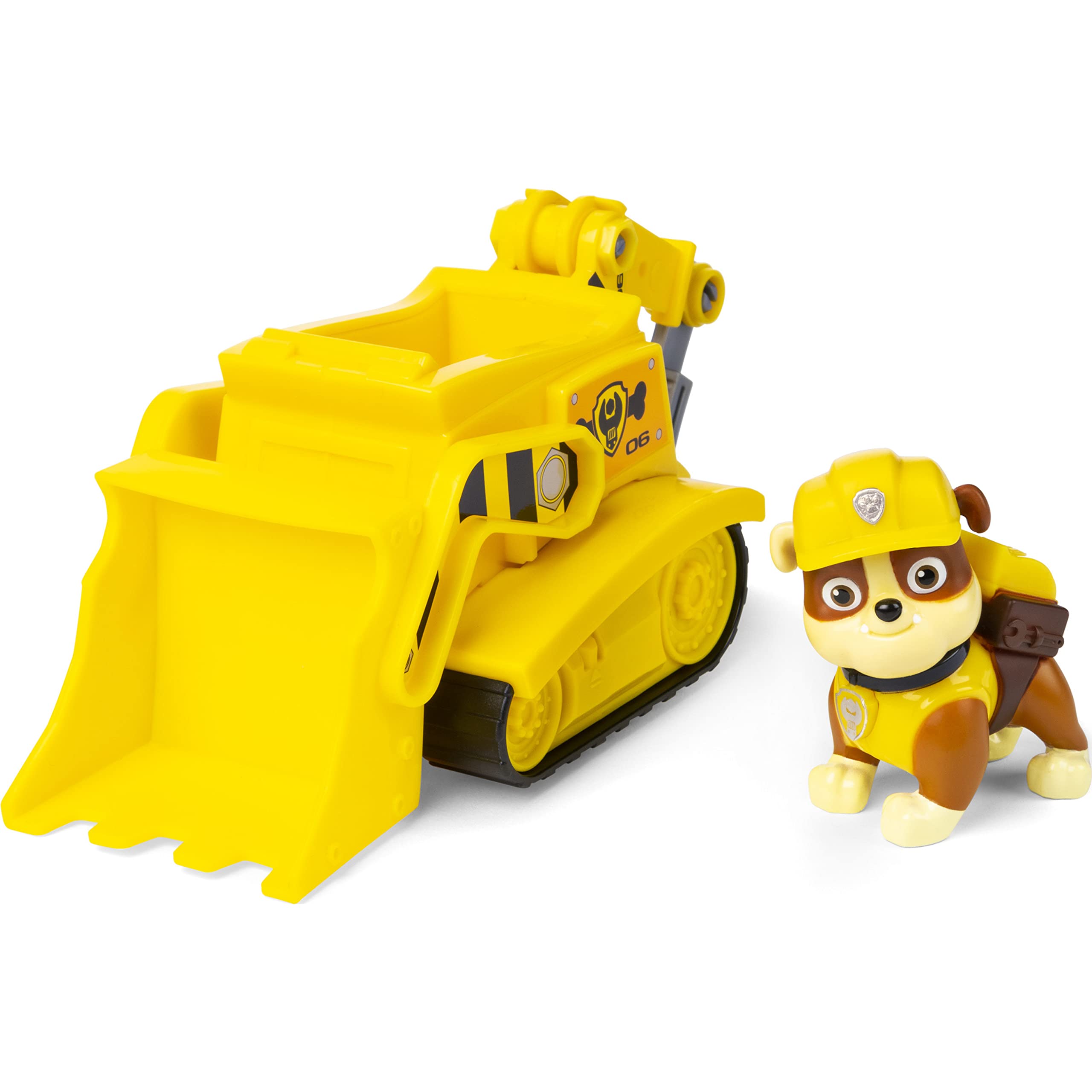Paw Patrol Rubble’s Bulldozer with Collectible Figure - Vehicle Toy for Kids 3+