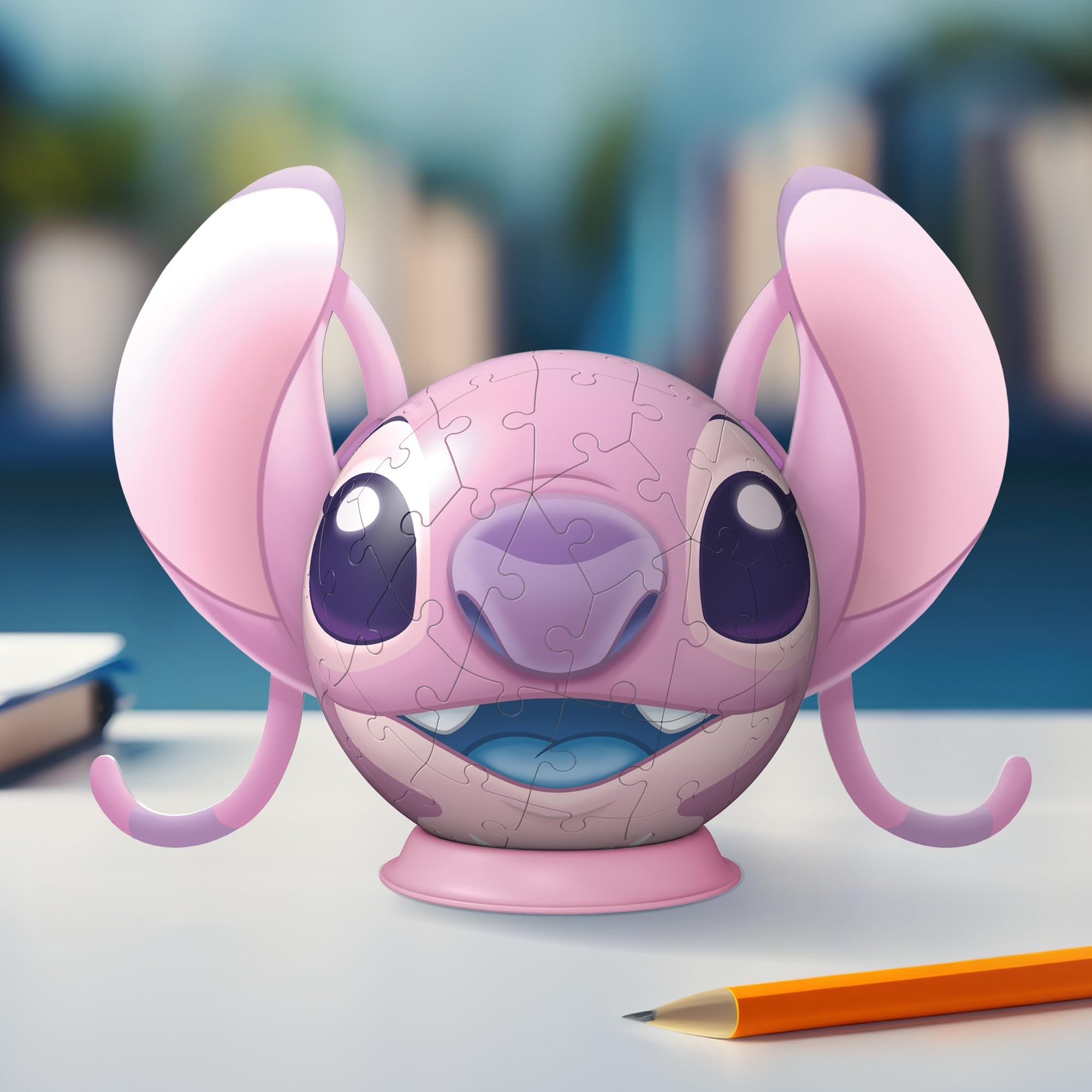 Ravensburger Disney Stitch Angel with Ears 72-Piece 3D Jigsaw Puzzle - Ages 6+ 3