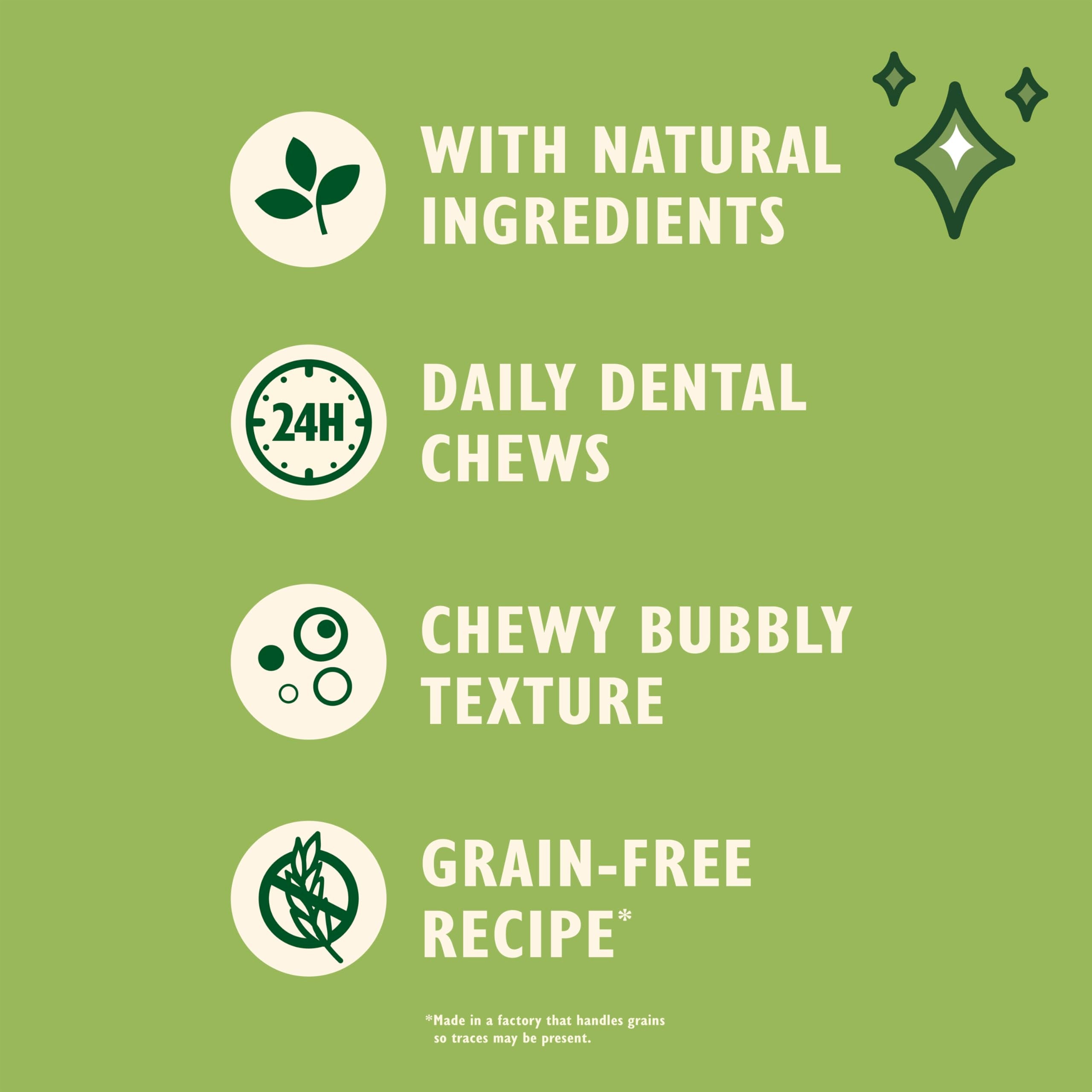 Lily's Kitchen Woofbrush Large Dental Dog Chew - Grain-Free, Natural Ingredients, Vet Approved | 329g Pack 2
