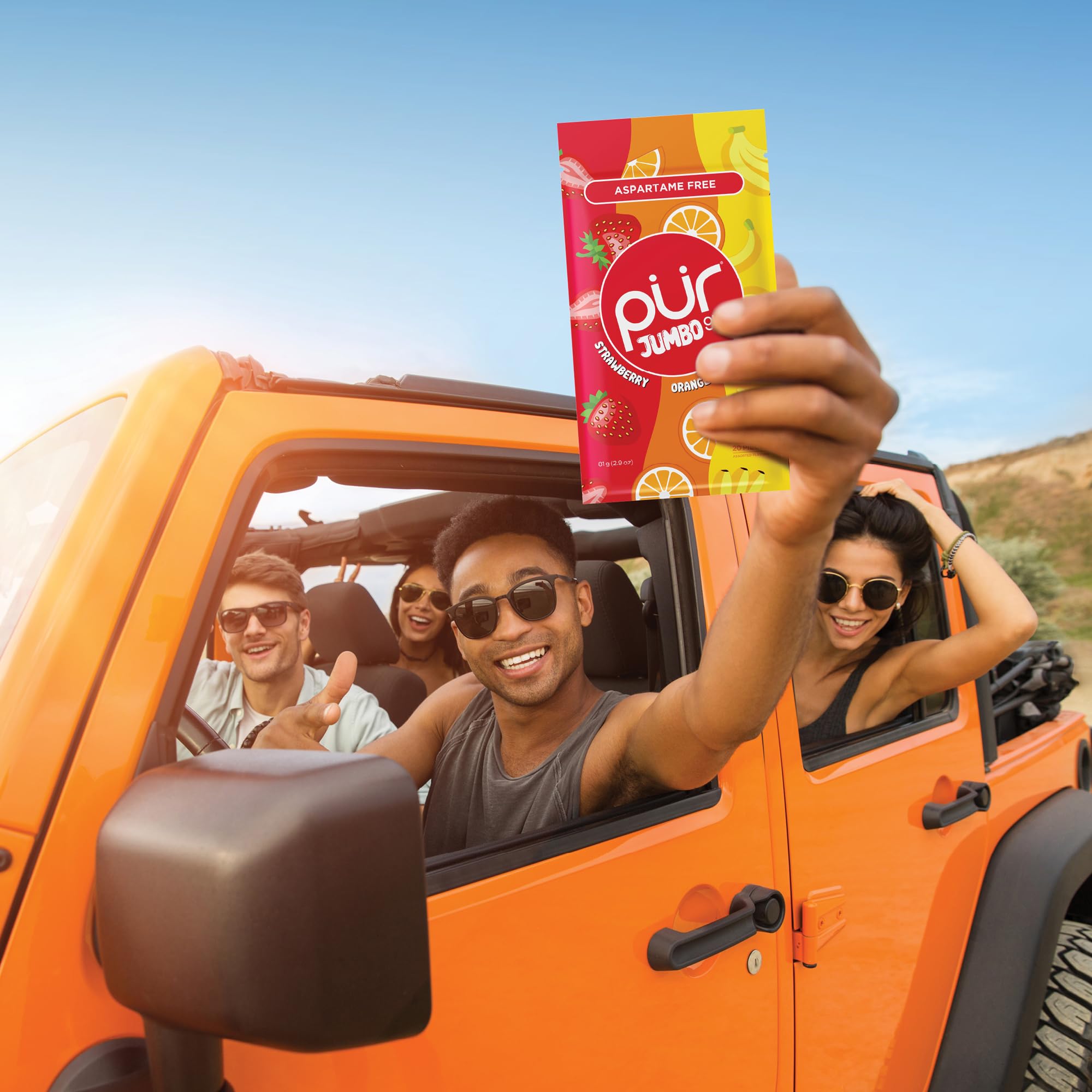 PUR Jumbo Gum - Chewing Gum (Aspartame Free, Sugar Free, Xylitol Sweetened) 3