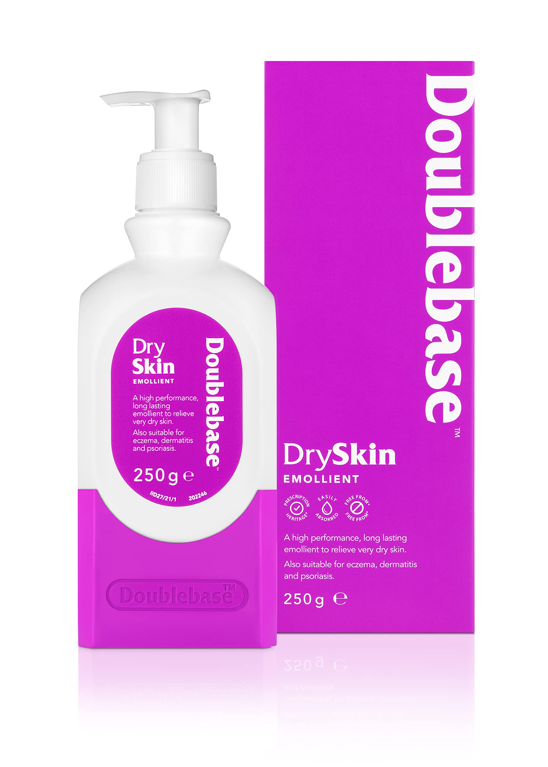 Doublebase Dry Skin Emollient Cream (250g) - Clinically Proven Moisturiser for Eczema, Psoriasis & Dermatitis