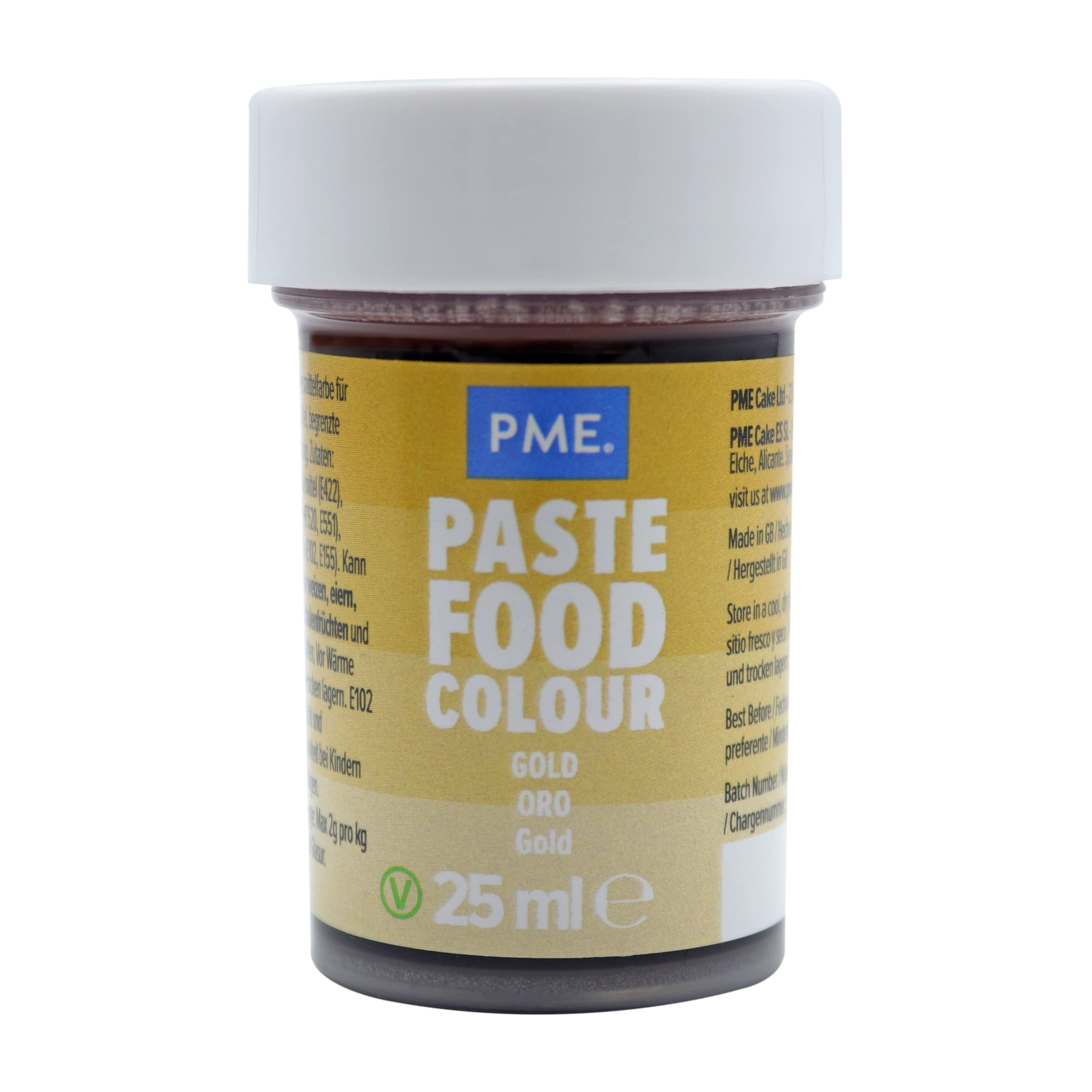 PME Paste Food Colour - Old Gold 25g