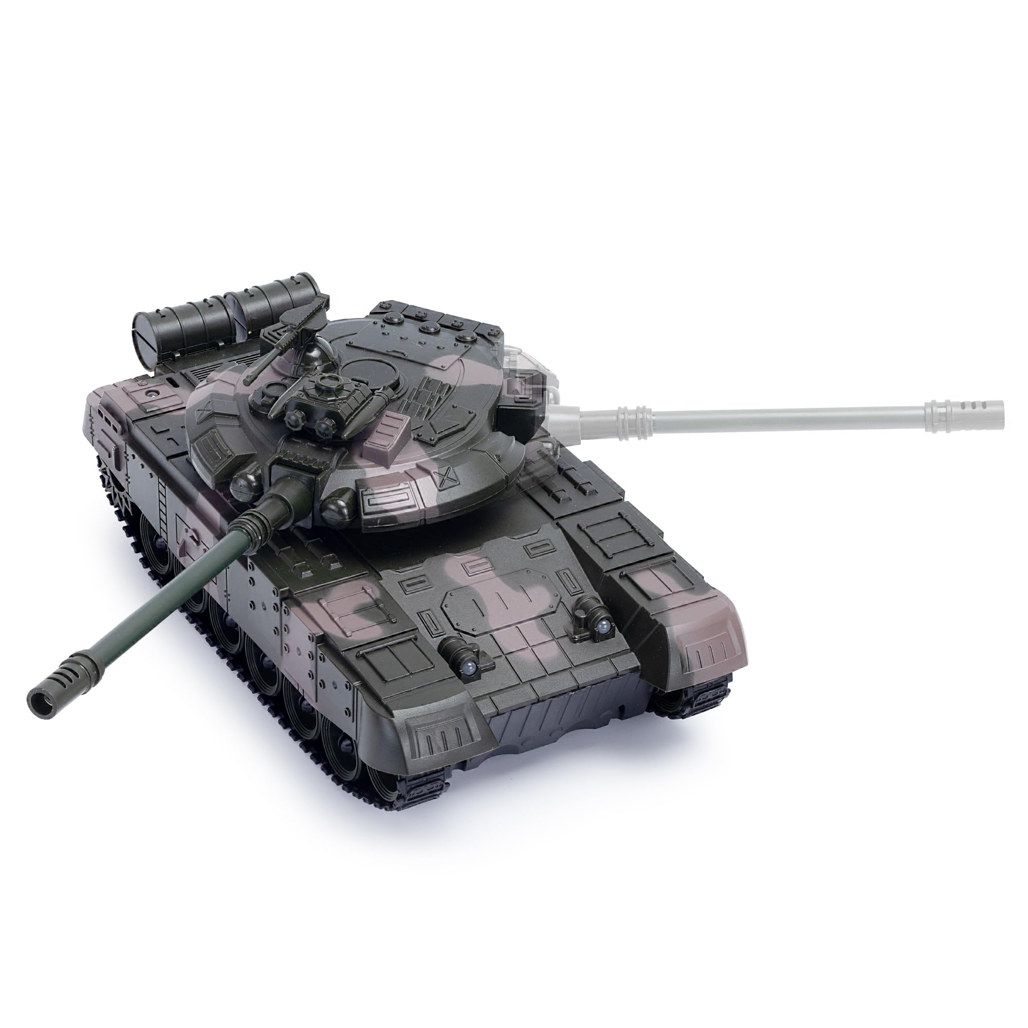 CMJ RC Cars 1:20 Scale RC Army Military Tank - 2.4GHz Remote Control with Sound & Light Effects 3