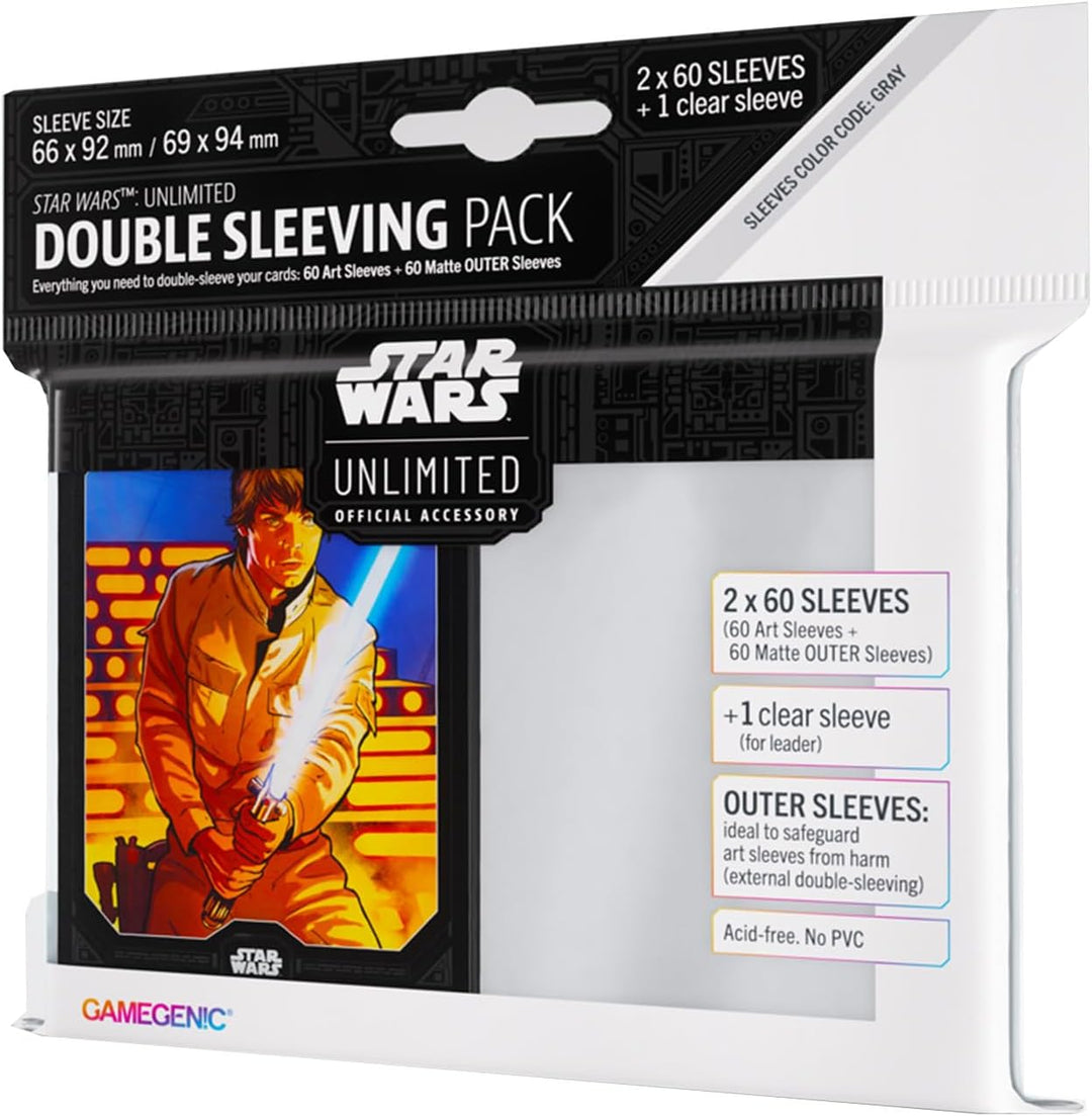 Gamegenic Star Wars Unlimited Double Sleeving Pack - Luke Skywalker Trading Card (GGS15034ML)