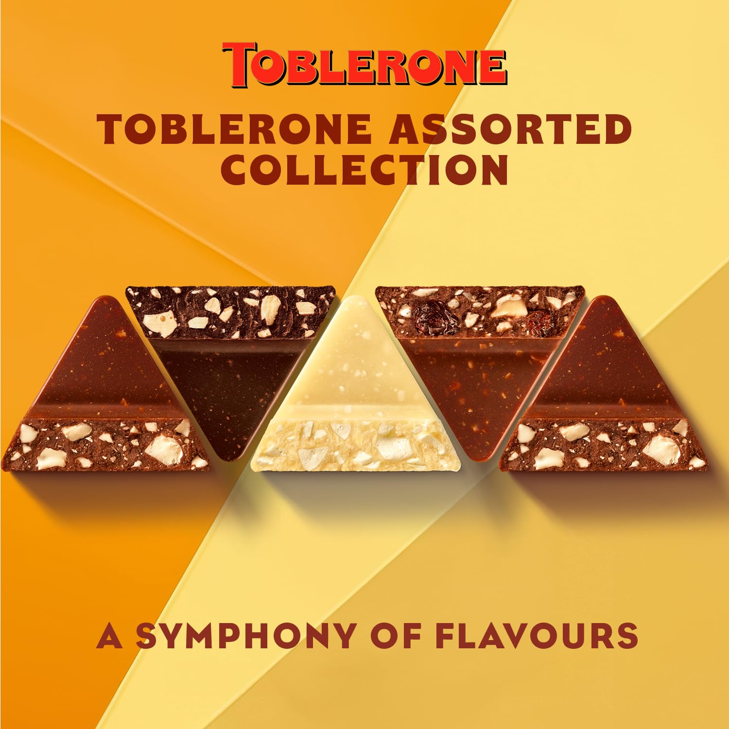 Toblerone Tiny's Milk, White & Dark Chocolates with Honey & Almond Nougat - 250g 6