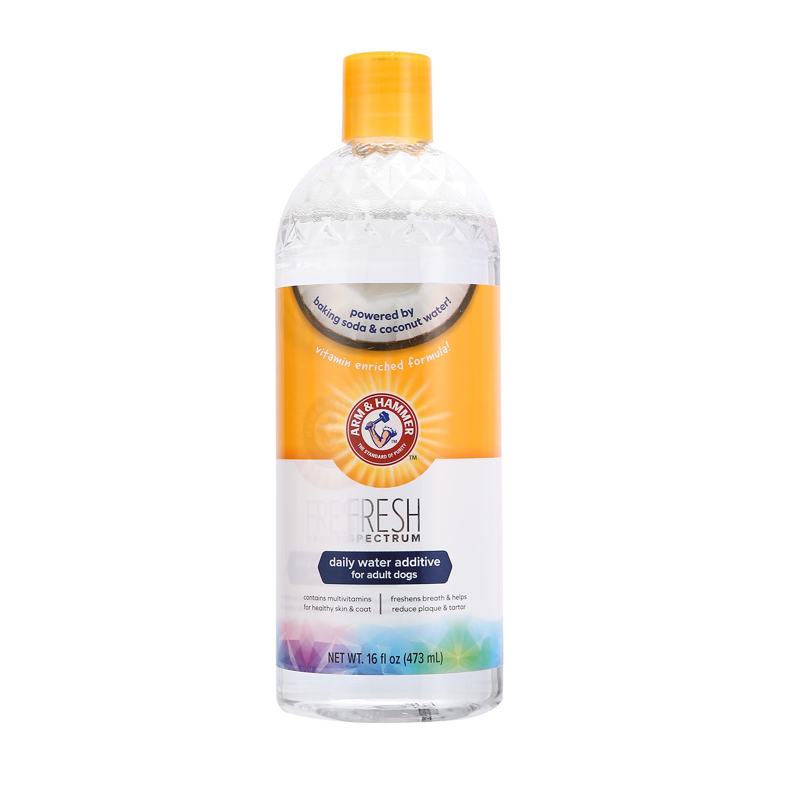 ARM & HAMMER Fresh Spectrum Coconut Mint Dog Water Additive - Plaque/Tartar Reduction | 473ml