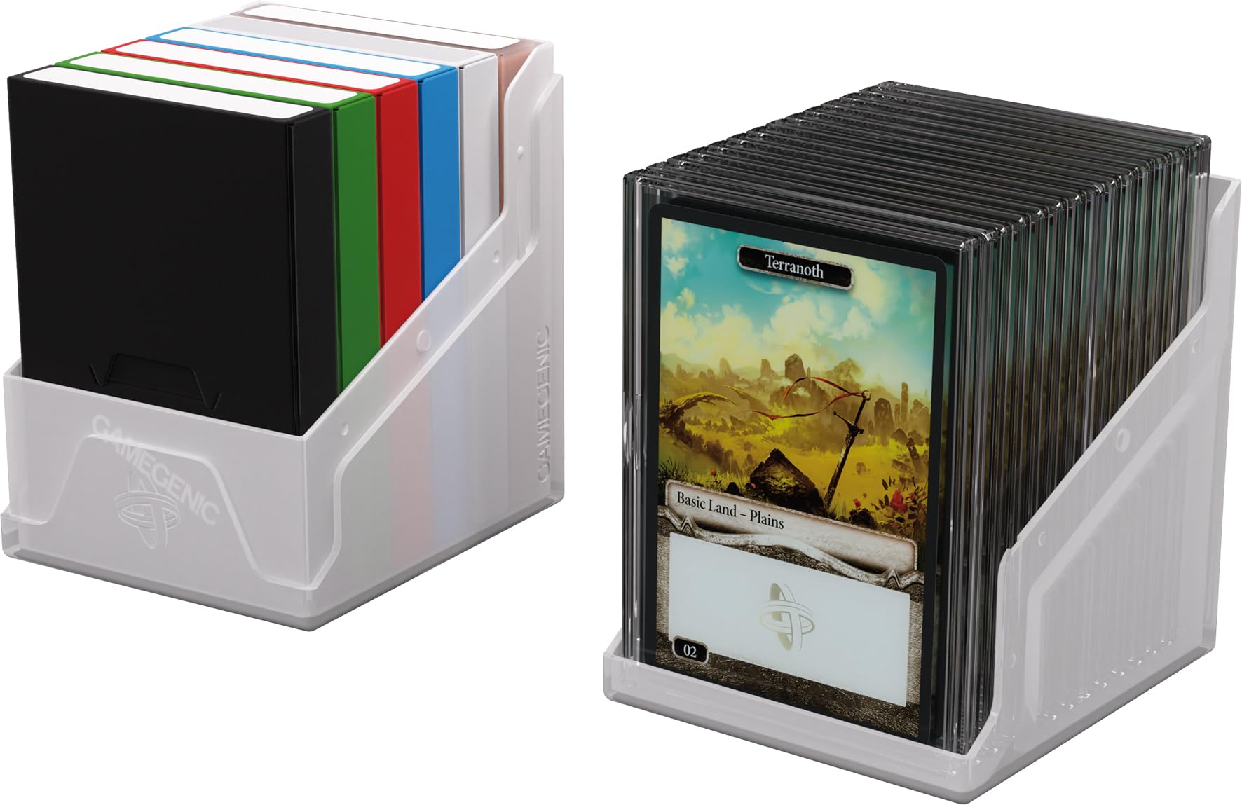 Gamegenic Bastion 100+ XL Deck Box for Trading Cards - White, Holds 100+ Double-Sleeved Cards 5