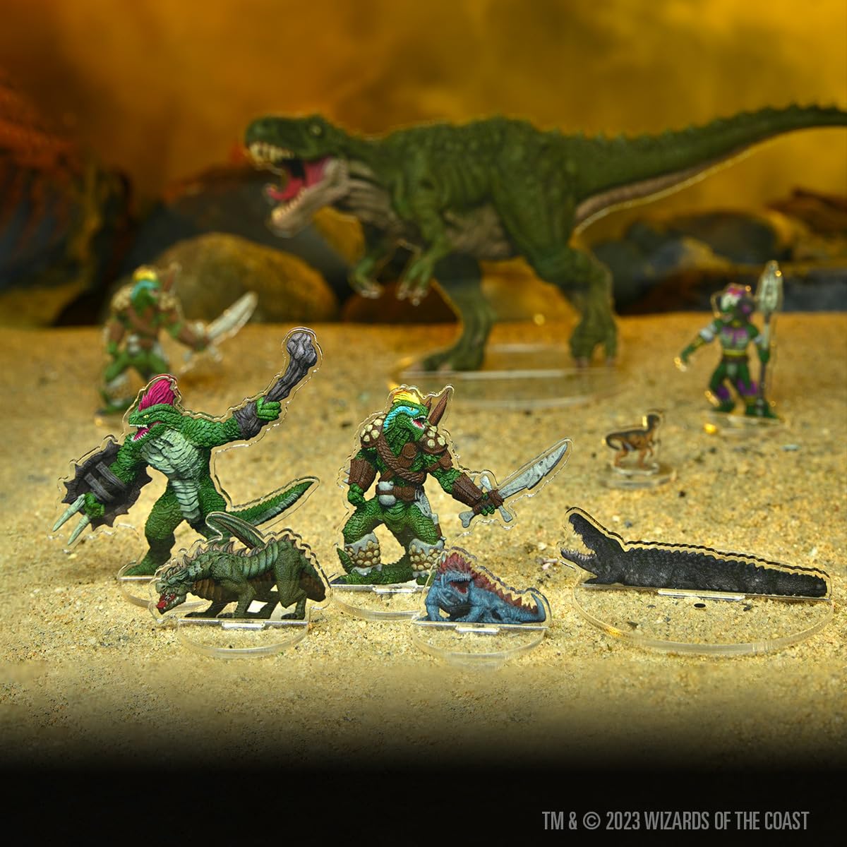 WizKids D&D Idols of the Realms: Scales & Tails - Reptile Den 2D Acrylic Miniatures Set | 17 Pieces 7