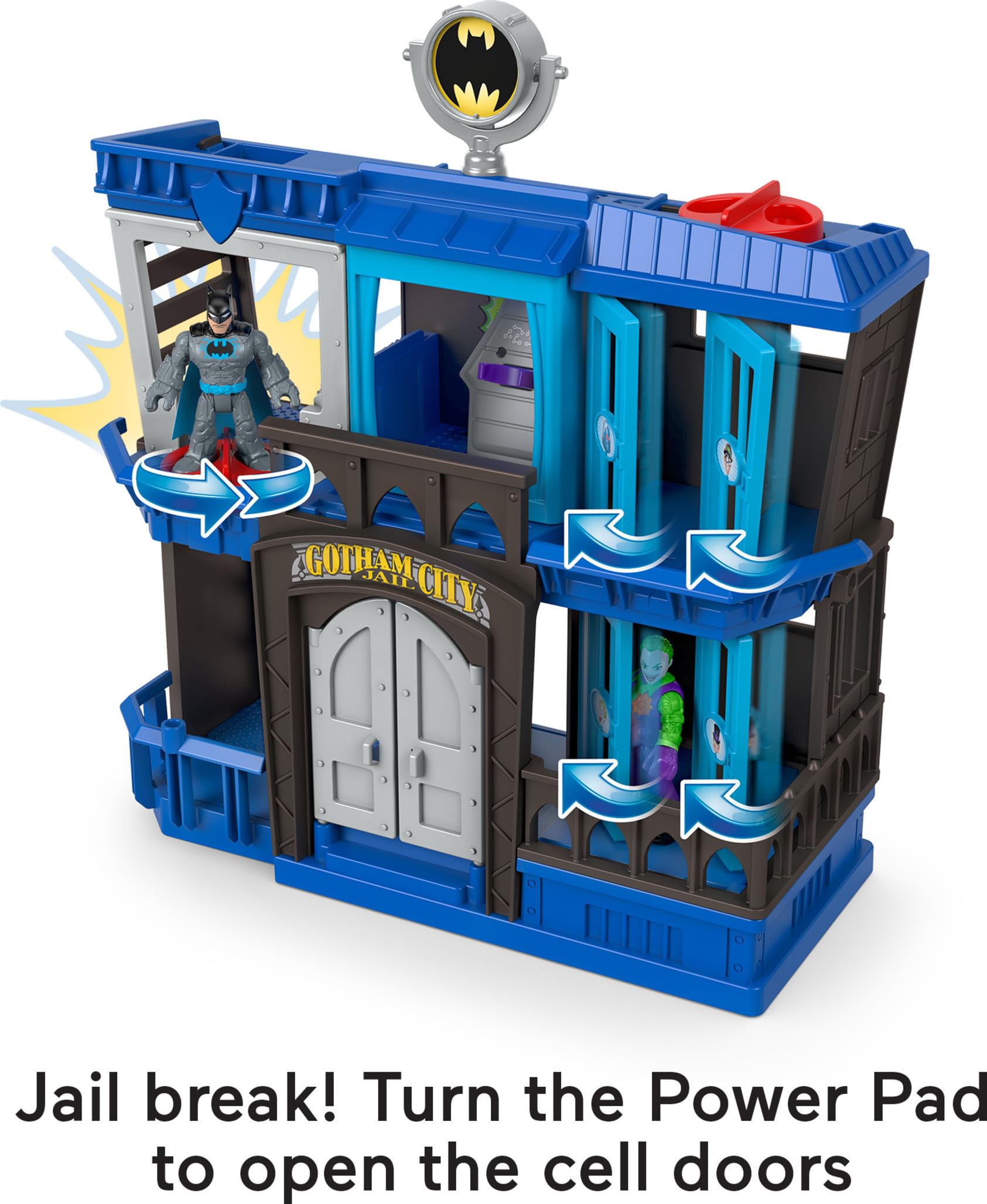Fisher-Price Imaginext DC Super Friends Gotham City Jail Recharged - Action Playset for Ages 3-8 10
