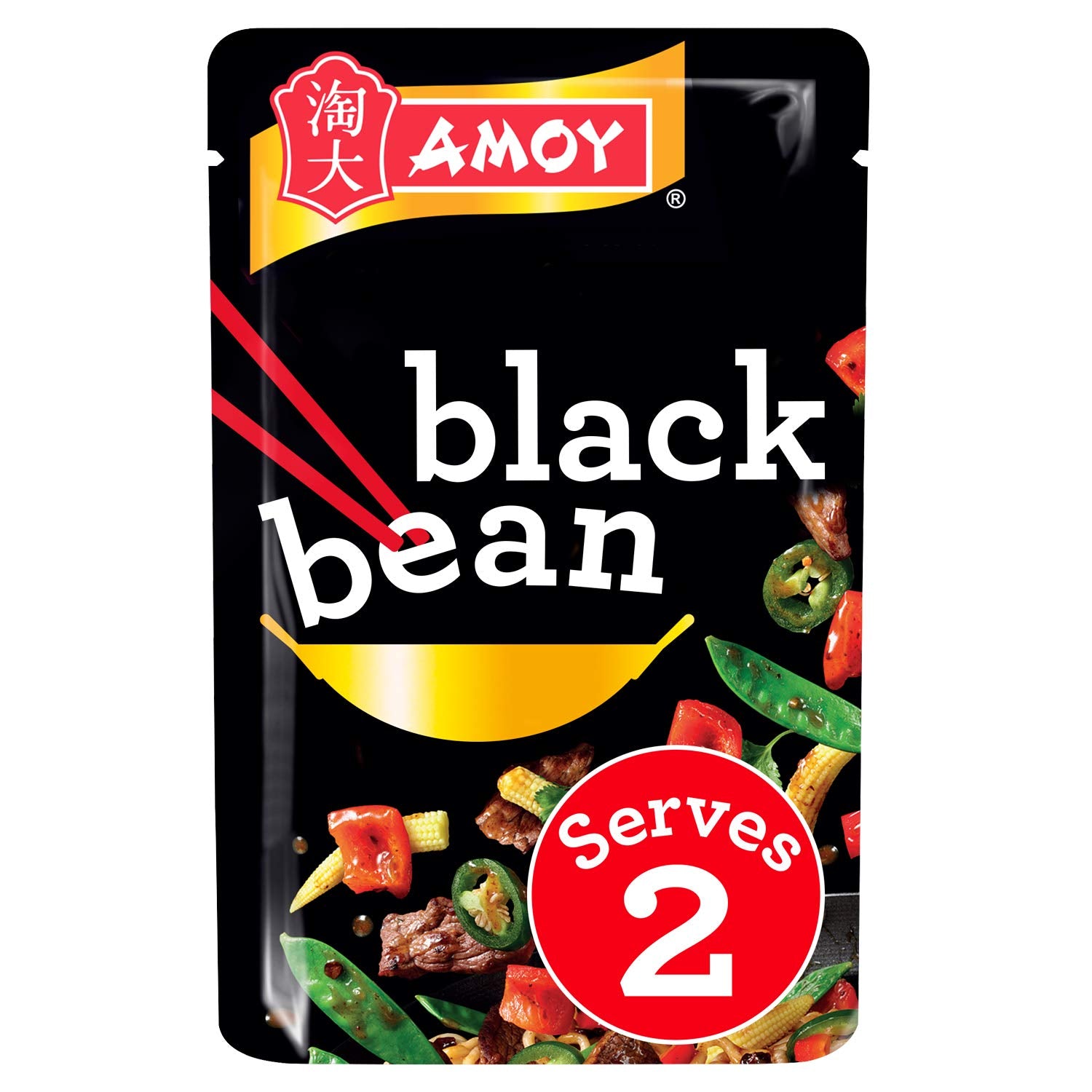 Amoy Black Bean Stir Fry Sauce, 120 g (Pack of 12)