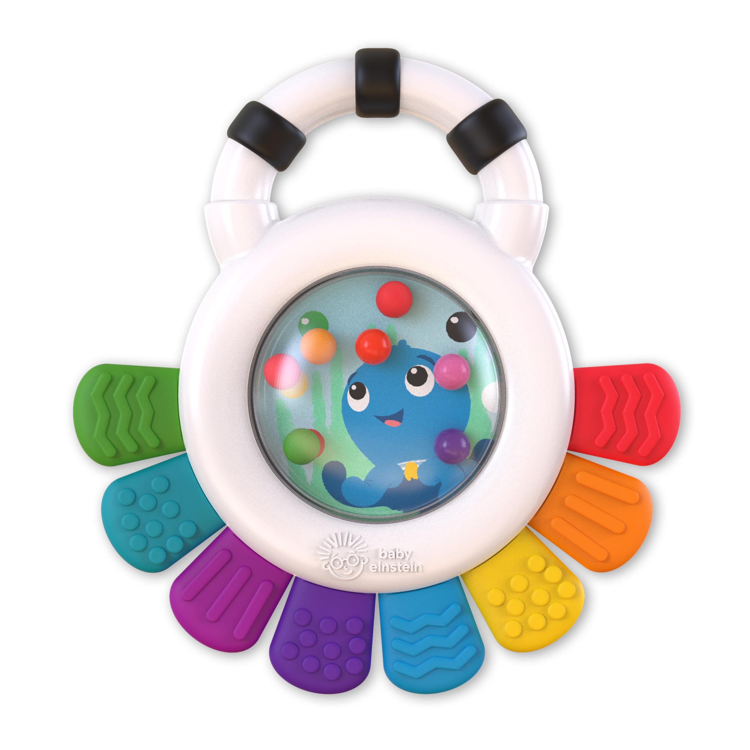 Baby Einstein Outstanding Opus The Octopus Sensory Rattle and Teether Toy, BPA Free, 3 Months+