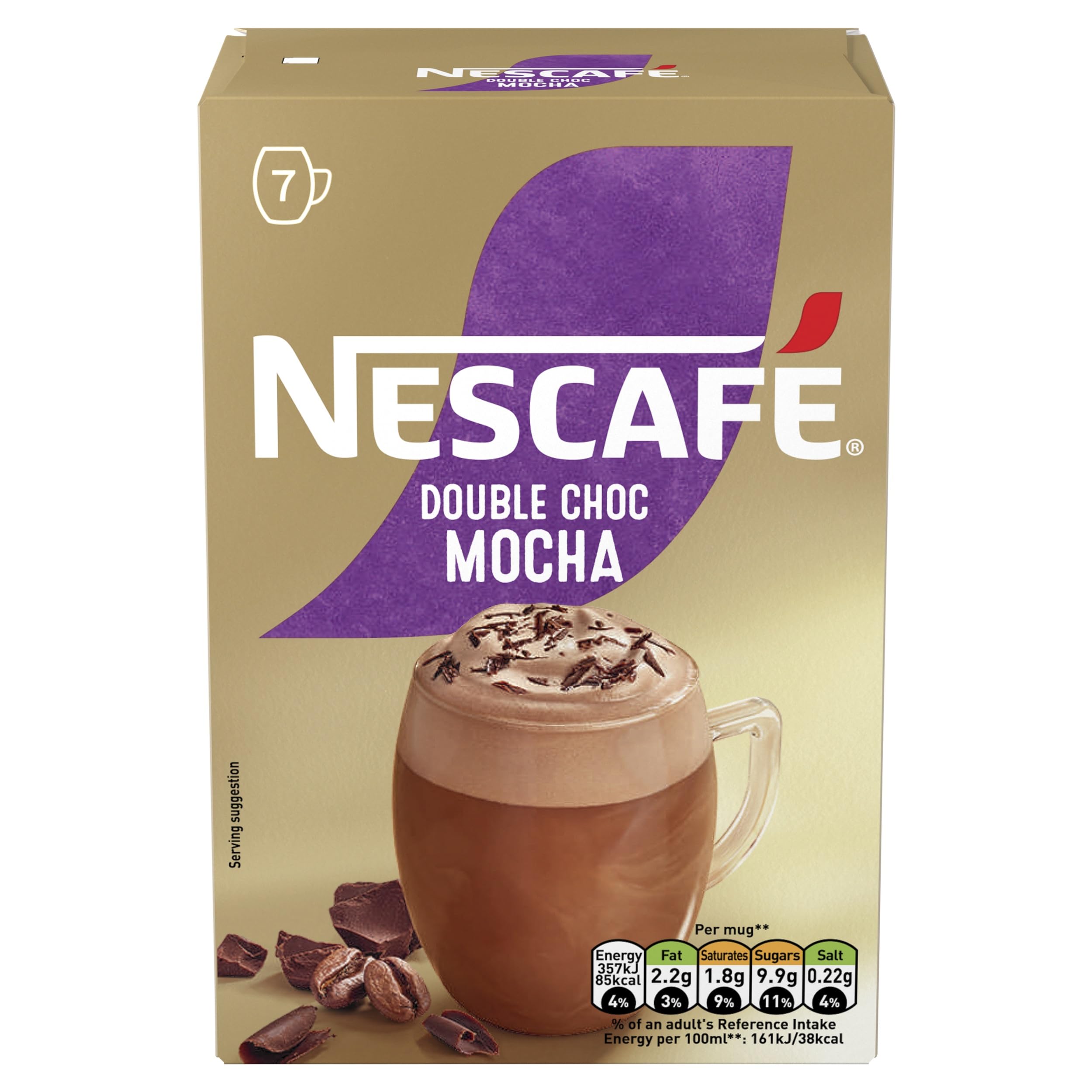 NESCAFÉ Mocha Double Chocolate Instantkaffee 7 Beutel