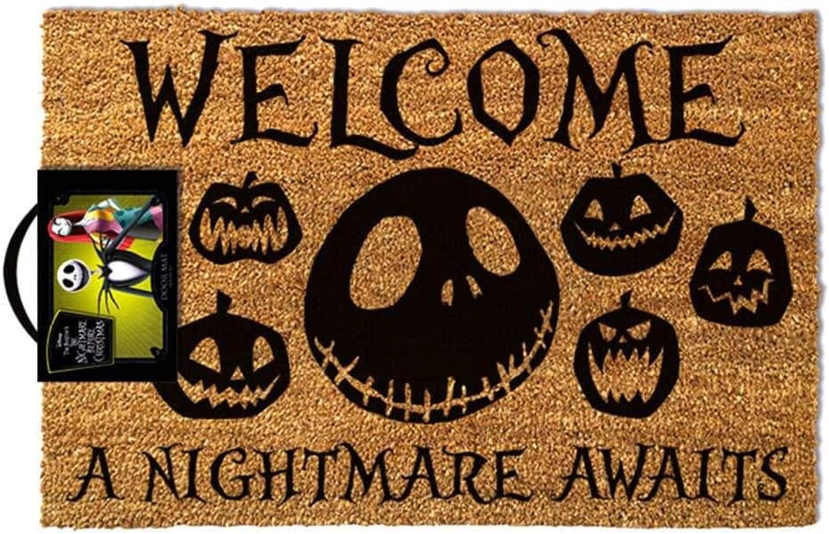 Pyramid International Nightmare Before Christmas A Nightmare Awaits Doormat (GP85256-Multi Coloured-40 x 60cm)