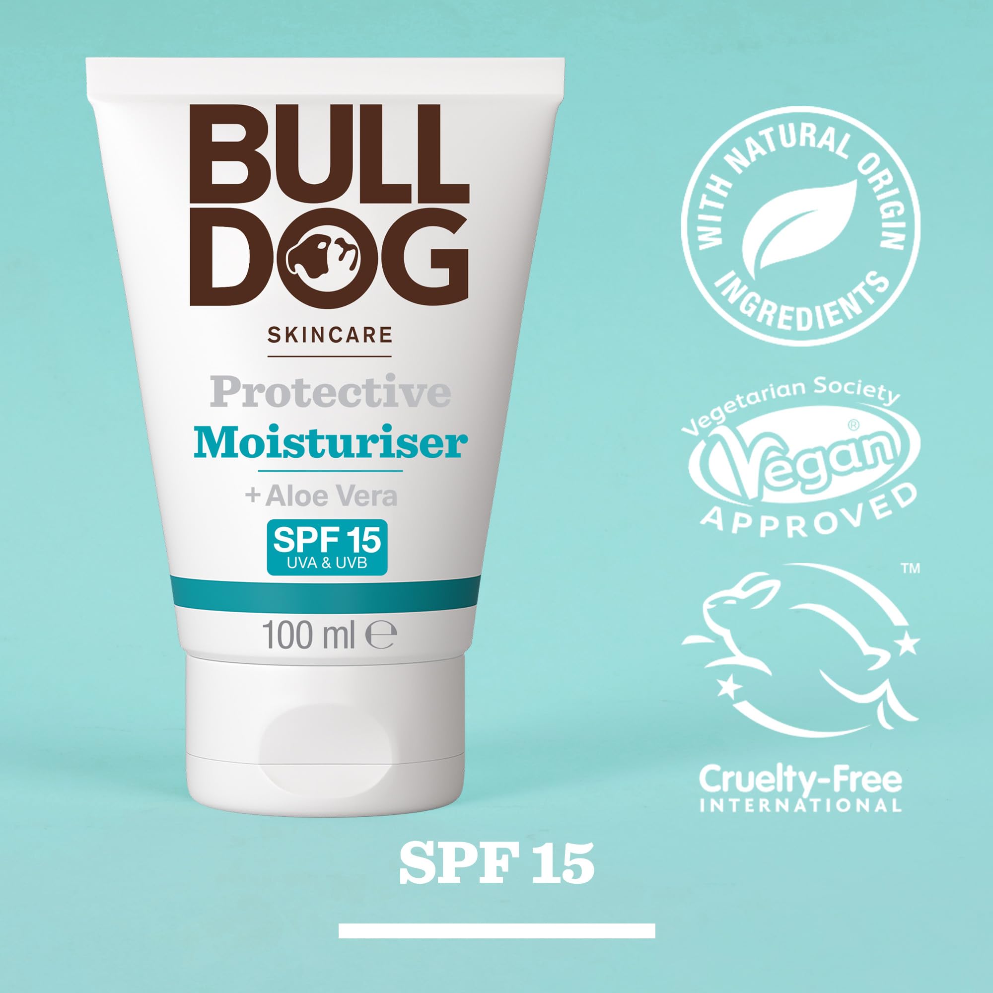 Bulldog Skincare for Men Protective Moisturiser SPF 15 - Hydrating | Non-Greasy | 100ml 7