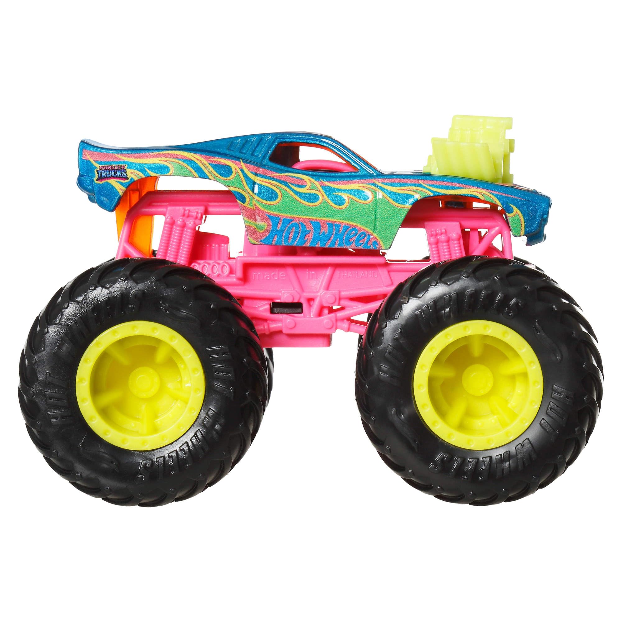 Hot Wheels Monster Trucks 4-Pack - 1:64 Scale Toy Trucks for Kids 3-6 Years 3