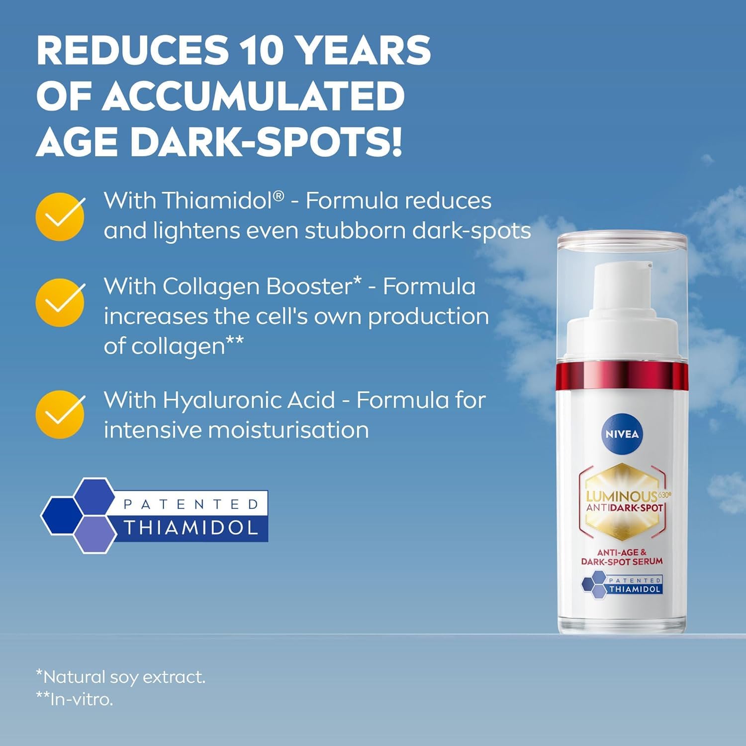 NIVEA Luminous 630 Anti Dark-Spot & Anti-Age Serum - Reduces Dark Spots & Wrinkles | 30ml