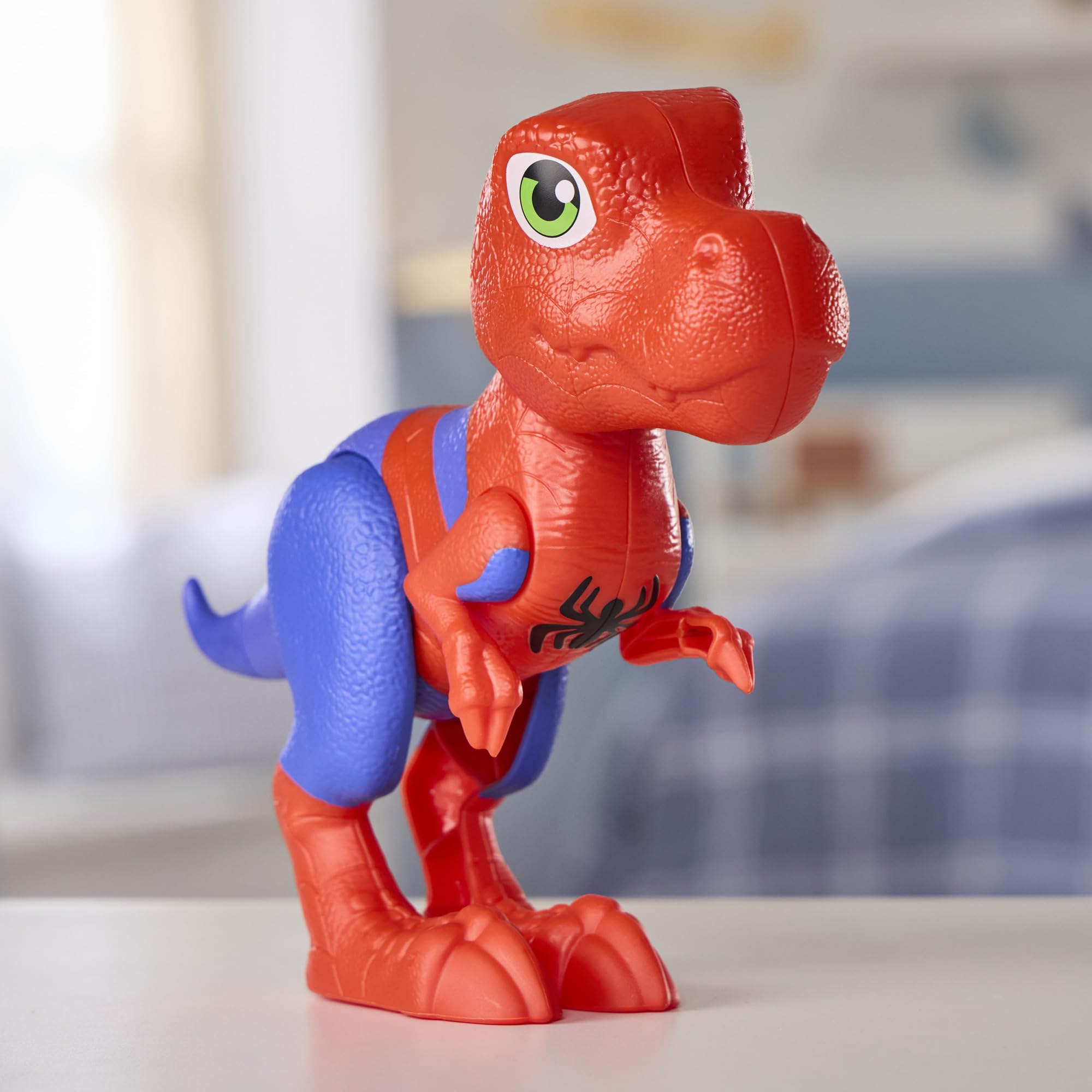 Marvel Press Spidey and His Amazing Friends Spidey-Rex Supersized Action Figure | 9-Inch Poseable 7