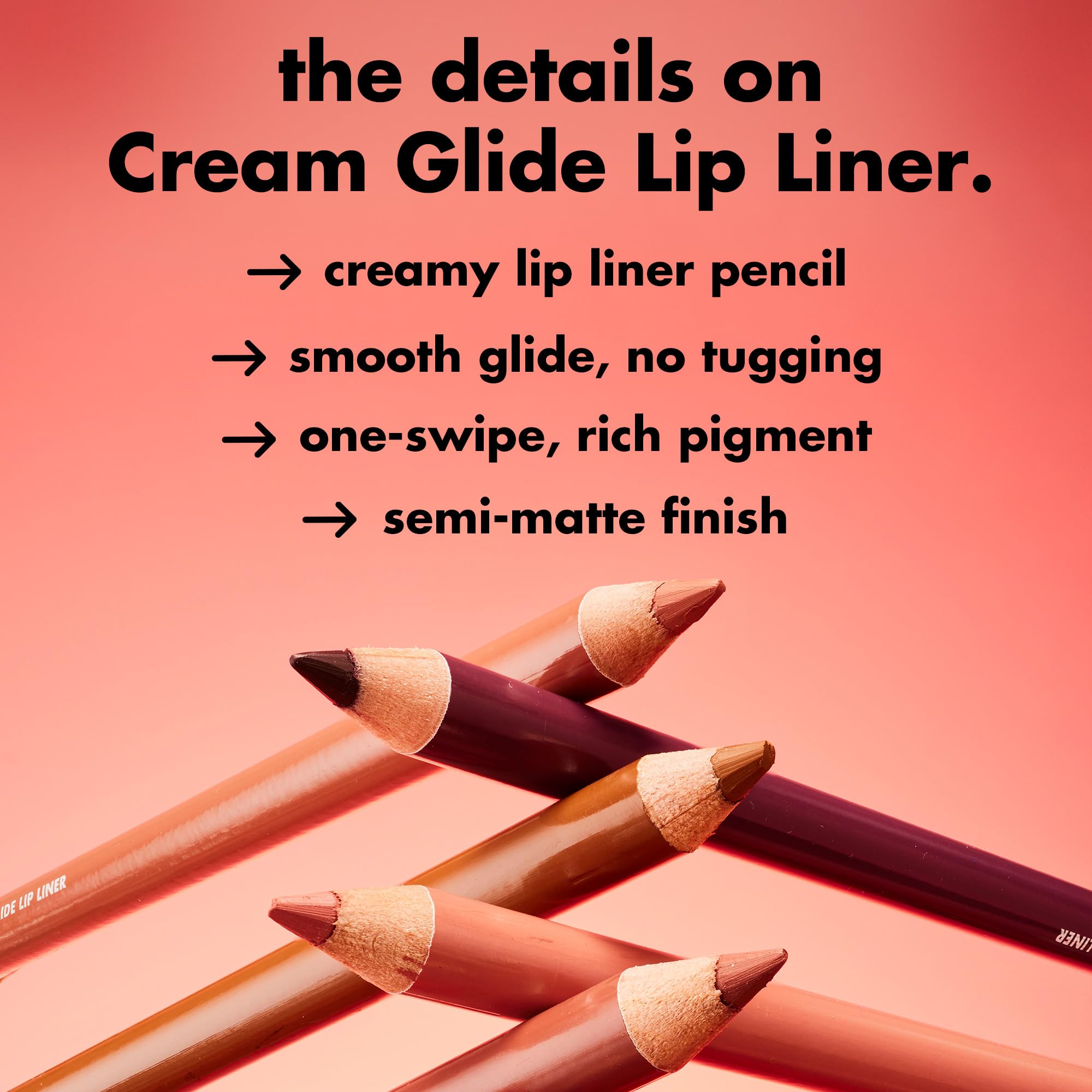 e.l.f. Cream Glide Lip Liner - Dark Cocoa | Highly Pigmented | Semi-Matte Finish | 1g 3