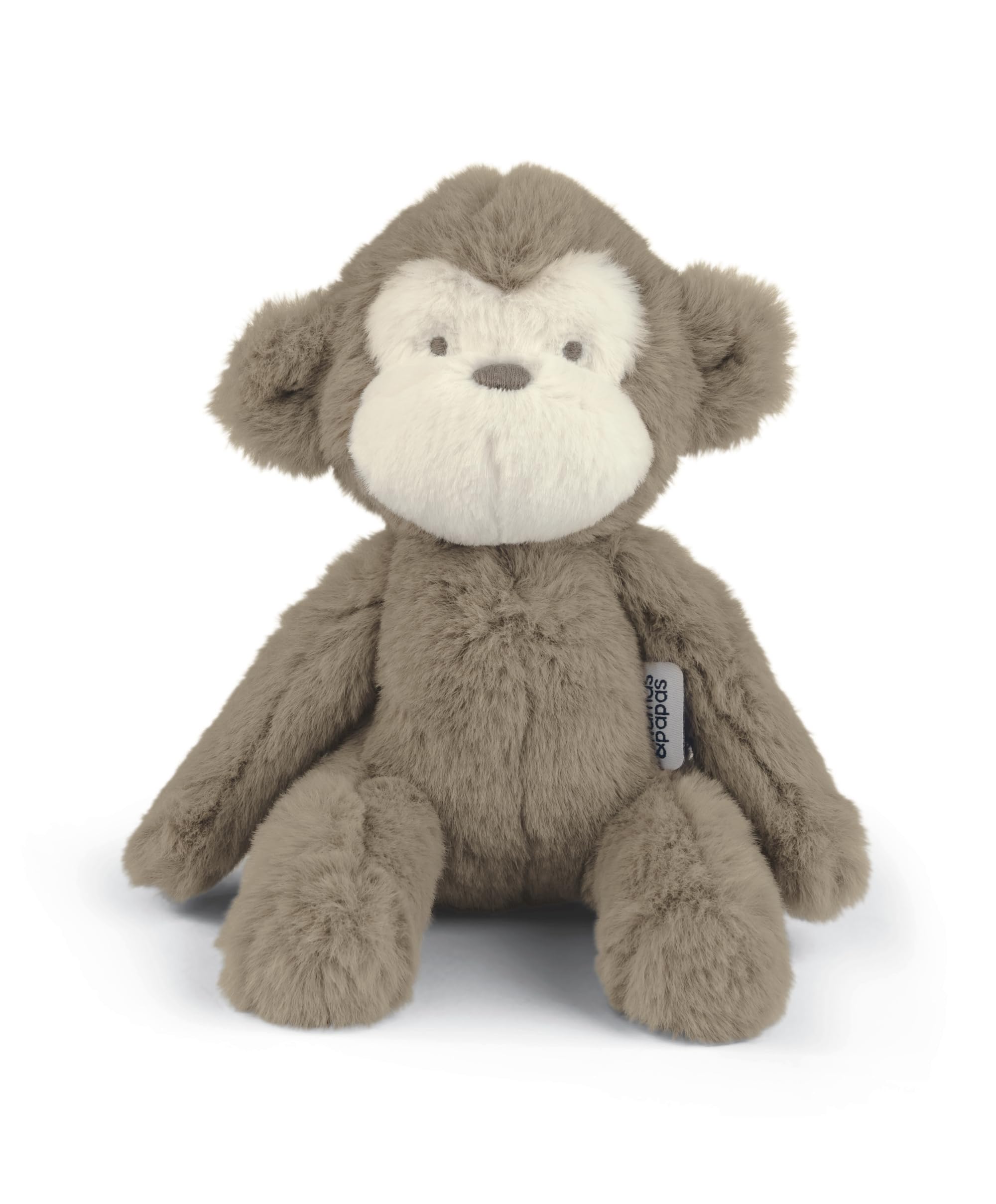 Mamas &amp; Papas Willkommen auf der Welt, kleines Beanie-Spielzeug – Monty Monkey Plüsch für Neugeborene