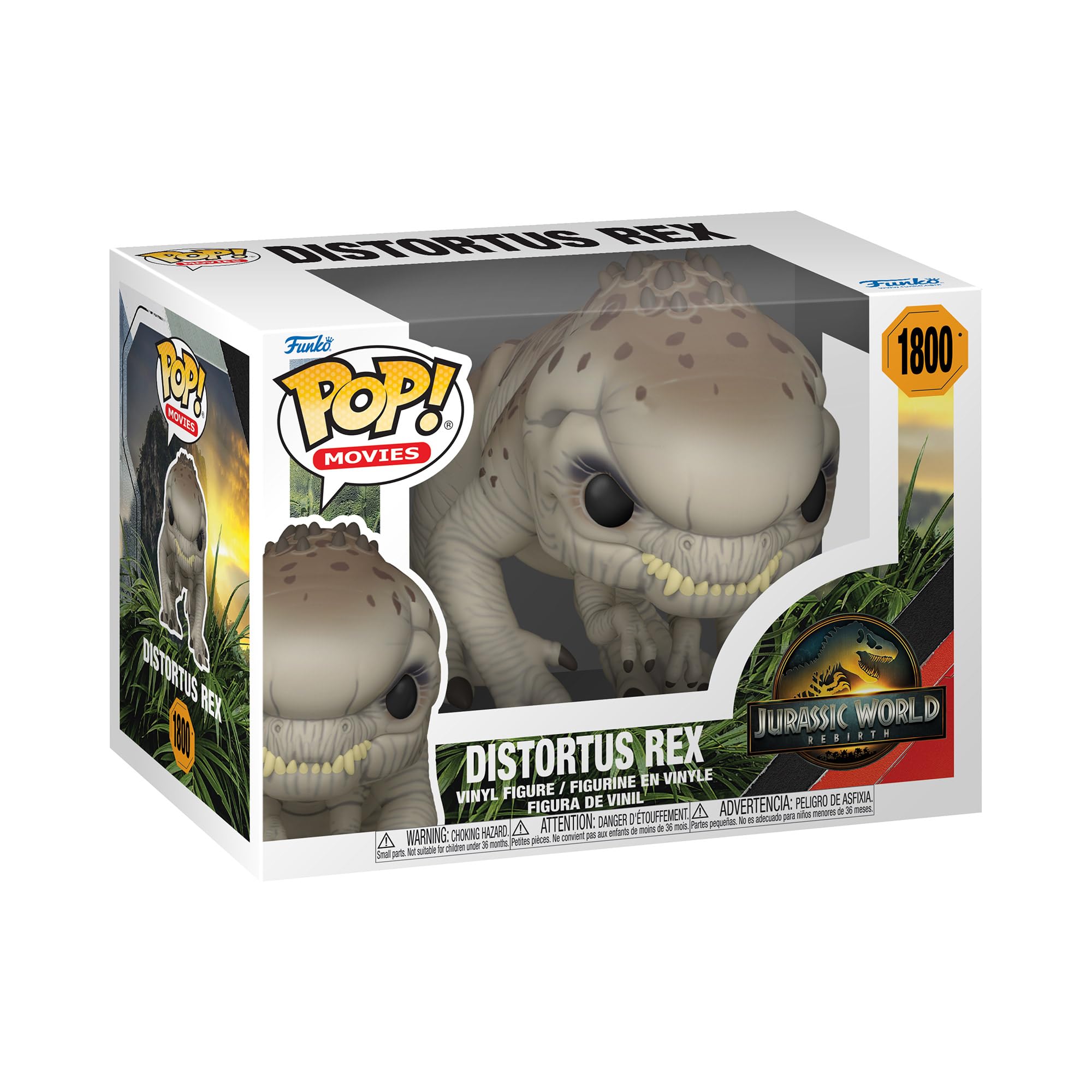 Funko Pop! Movies: Jurassic World (2025) - Distortus Rex Chibi Figure | Vinyl | Approx 3.75 Inches 1