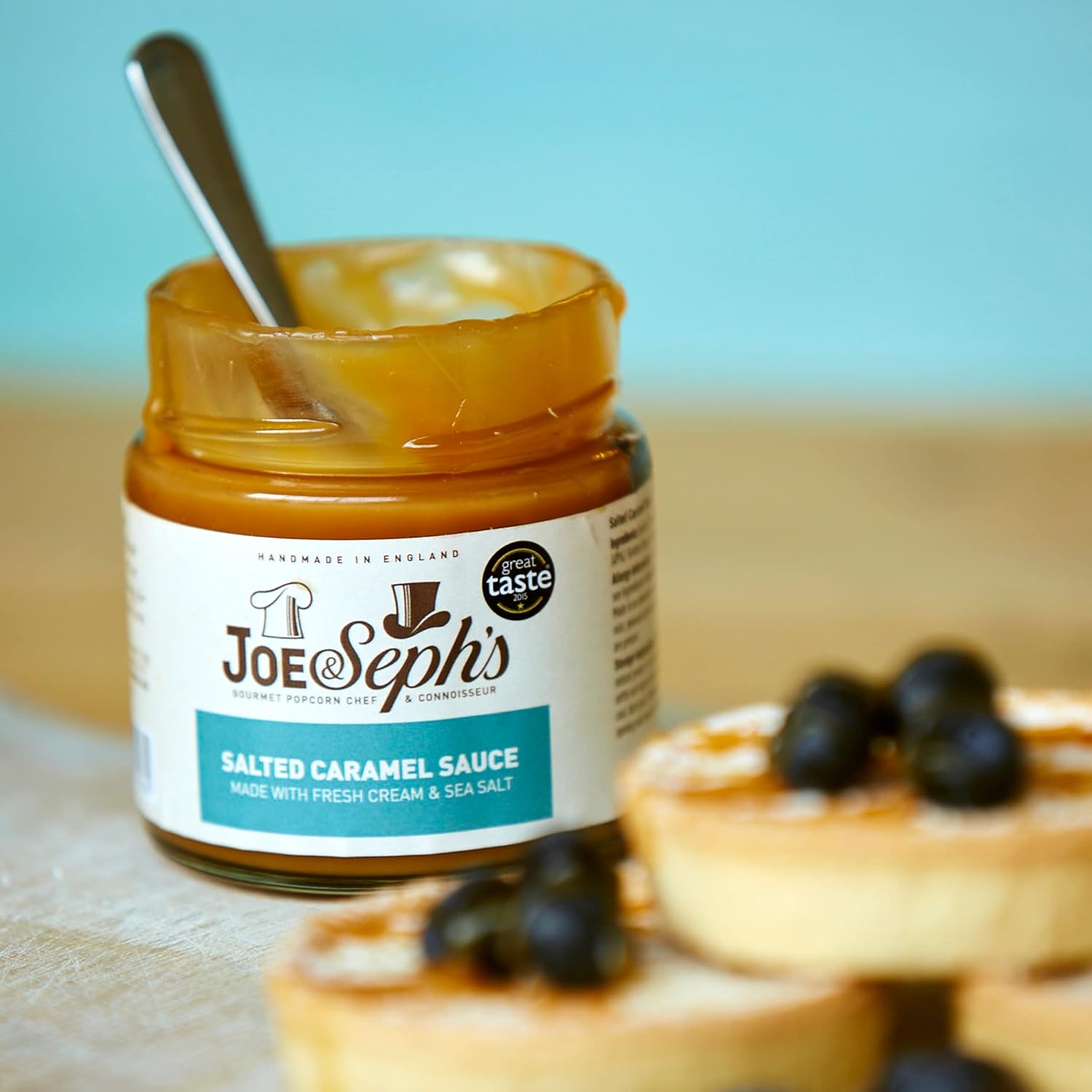 Joe &amp; Seph's Salted Caramel Dessert Sauce (230g) - Karamell-Topping für Eiscreme, Pfannkuchen und Backwaren