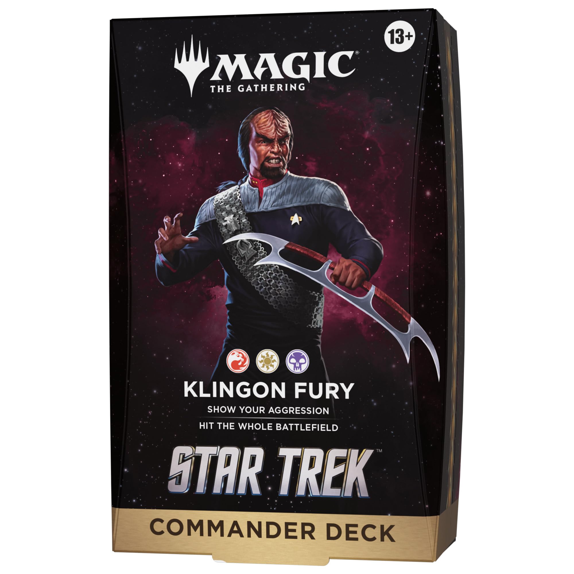 Magic: The Gathering Star Trek Commander Deck - Klingon Fury | Multiplayer Card Game | Adult