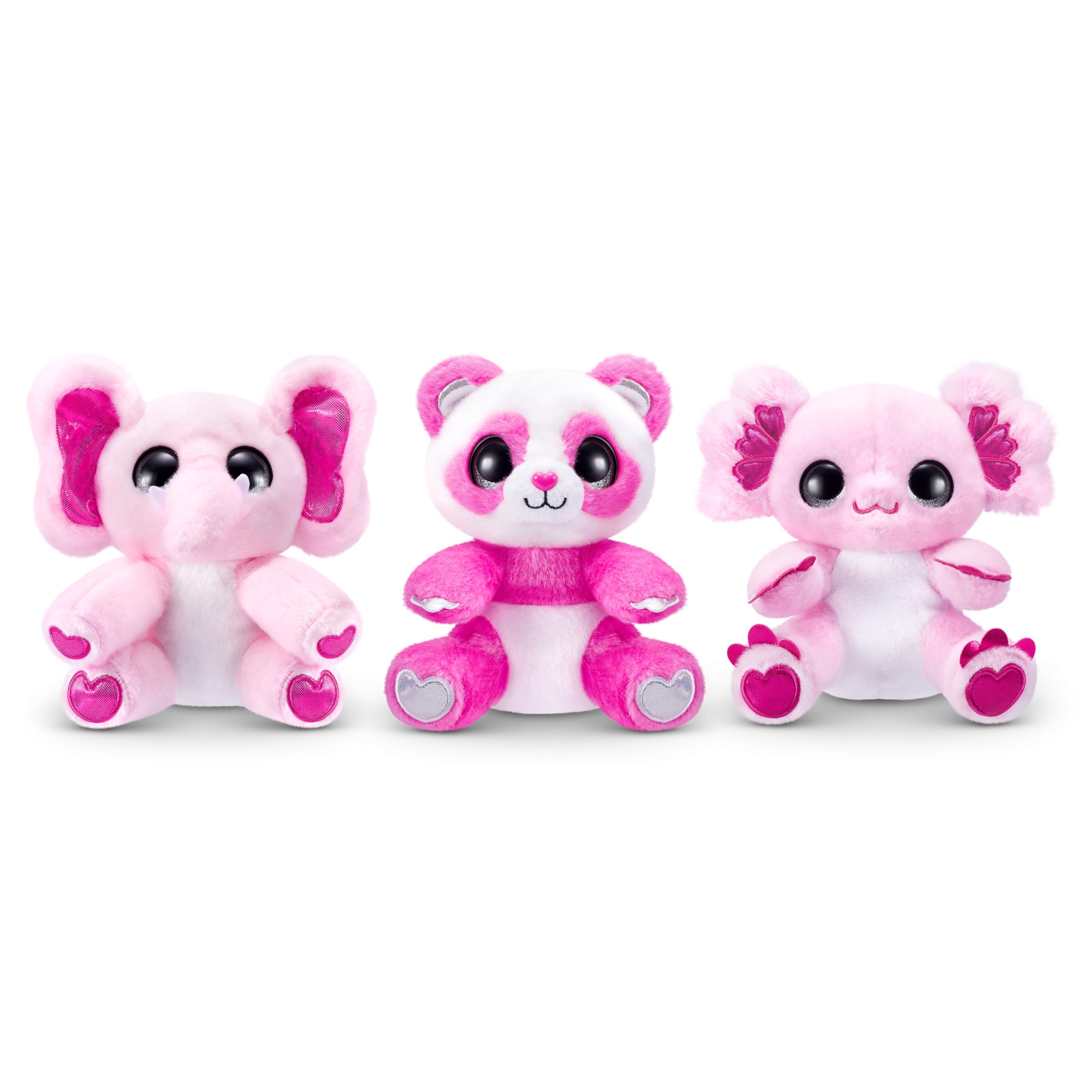 Coco Cones Valentines Plush Toys - Adorable Cuddly Companions with Sequin Eyes