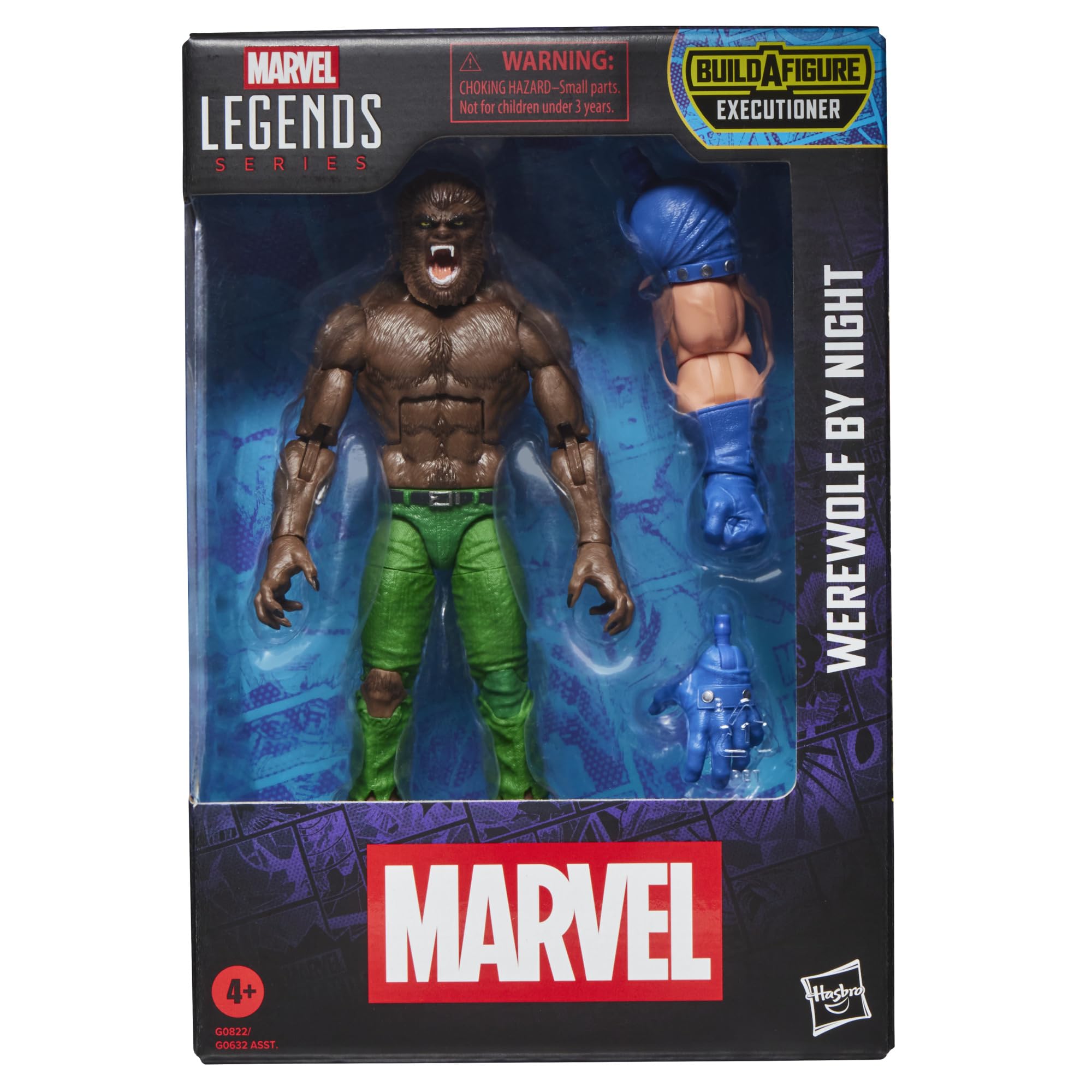 Hasbro Marvel Legends Werewolf By Night Action Figure - 15-cm Scale | Comics-Inspired | 2 Build-A-Figure Parts