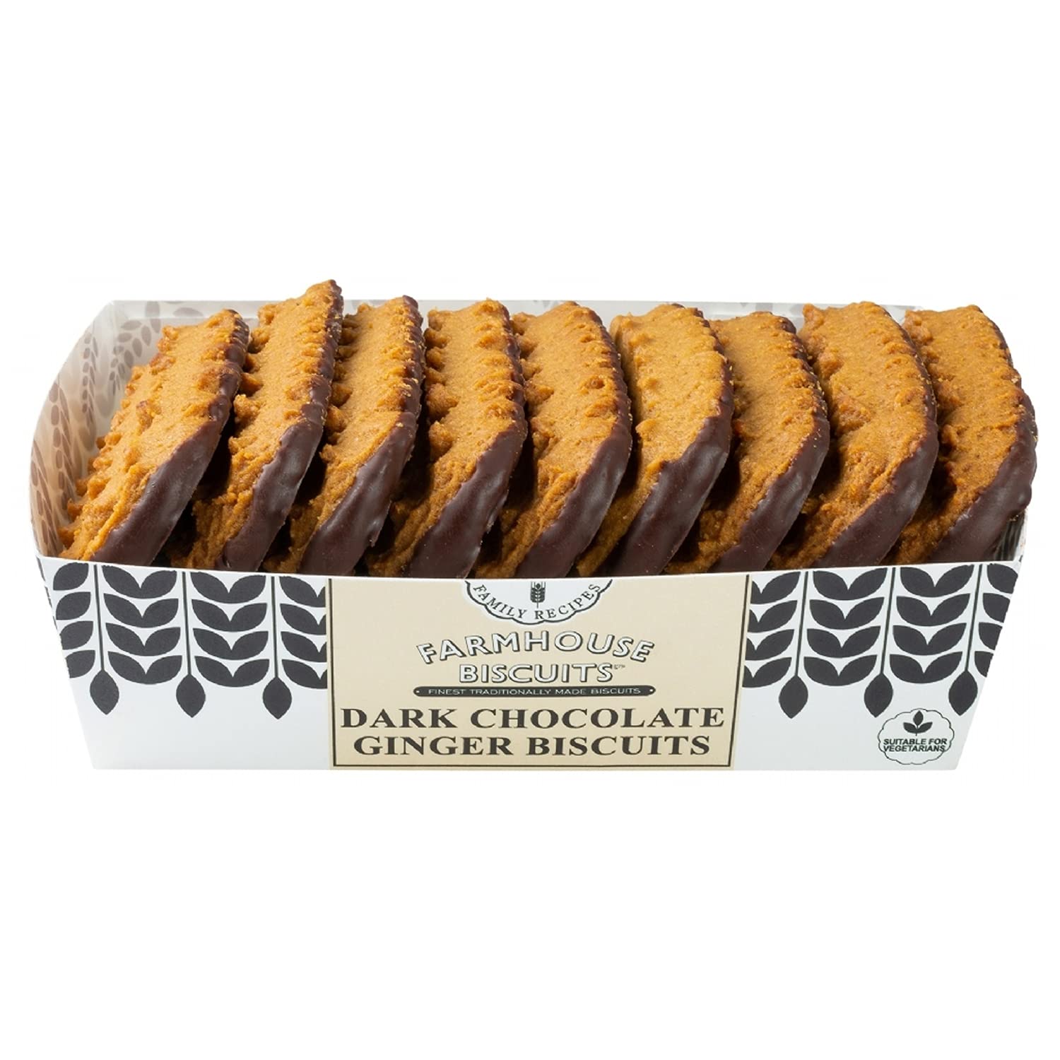 Farmhouse Biscuits - Dark Chocolate Gingers Biscuits, 150g