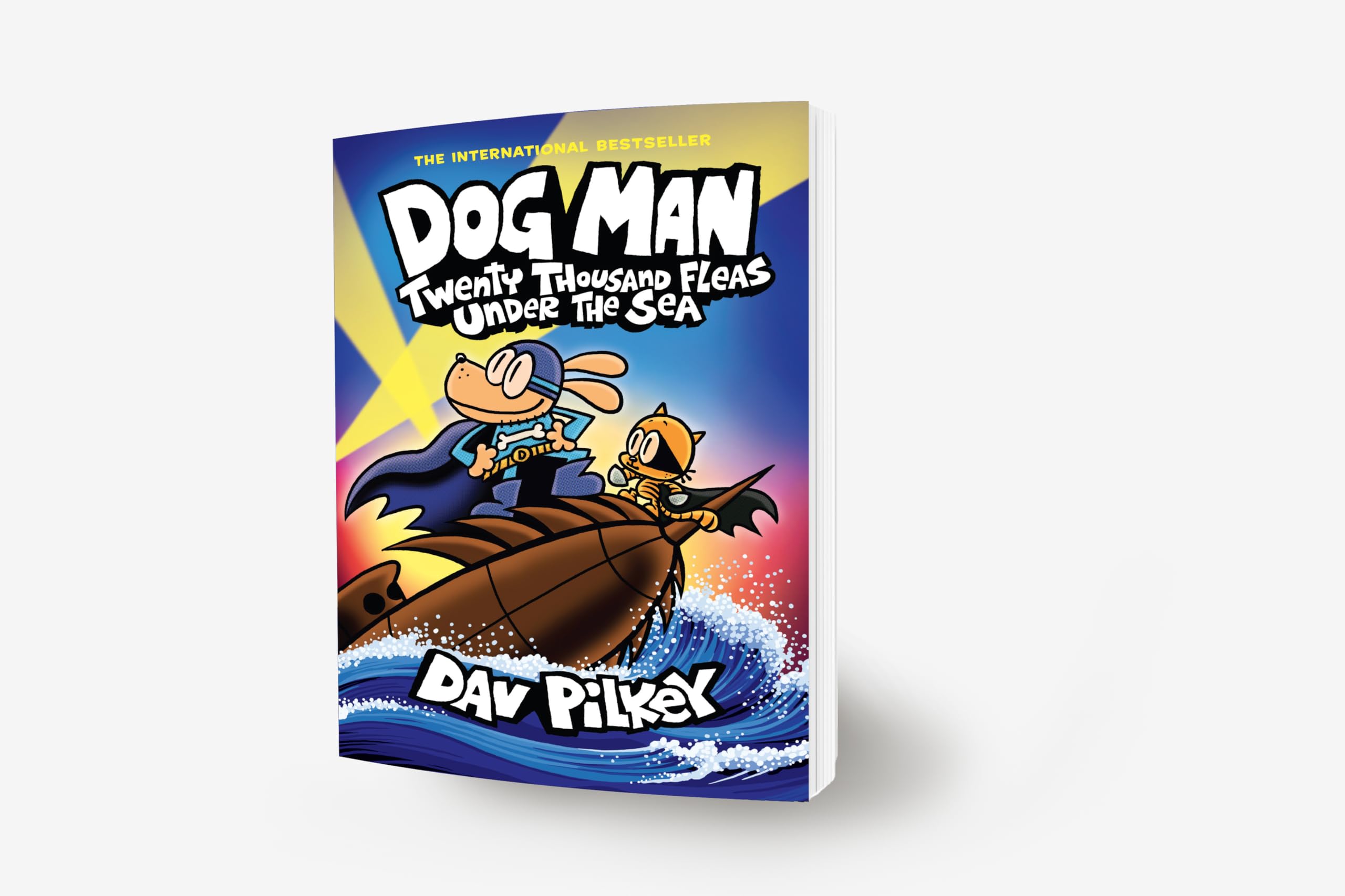 Scholastic Dog Man 11: Twenty Thousand Fleas Under the Sea Paperback | Ages 7-10