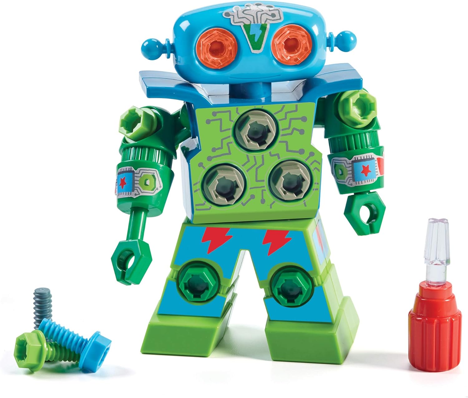 Learning Resources Design & Drill Robot - Building Toy for Fine Motor Skills & STEM Learning