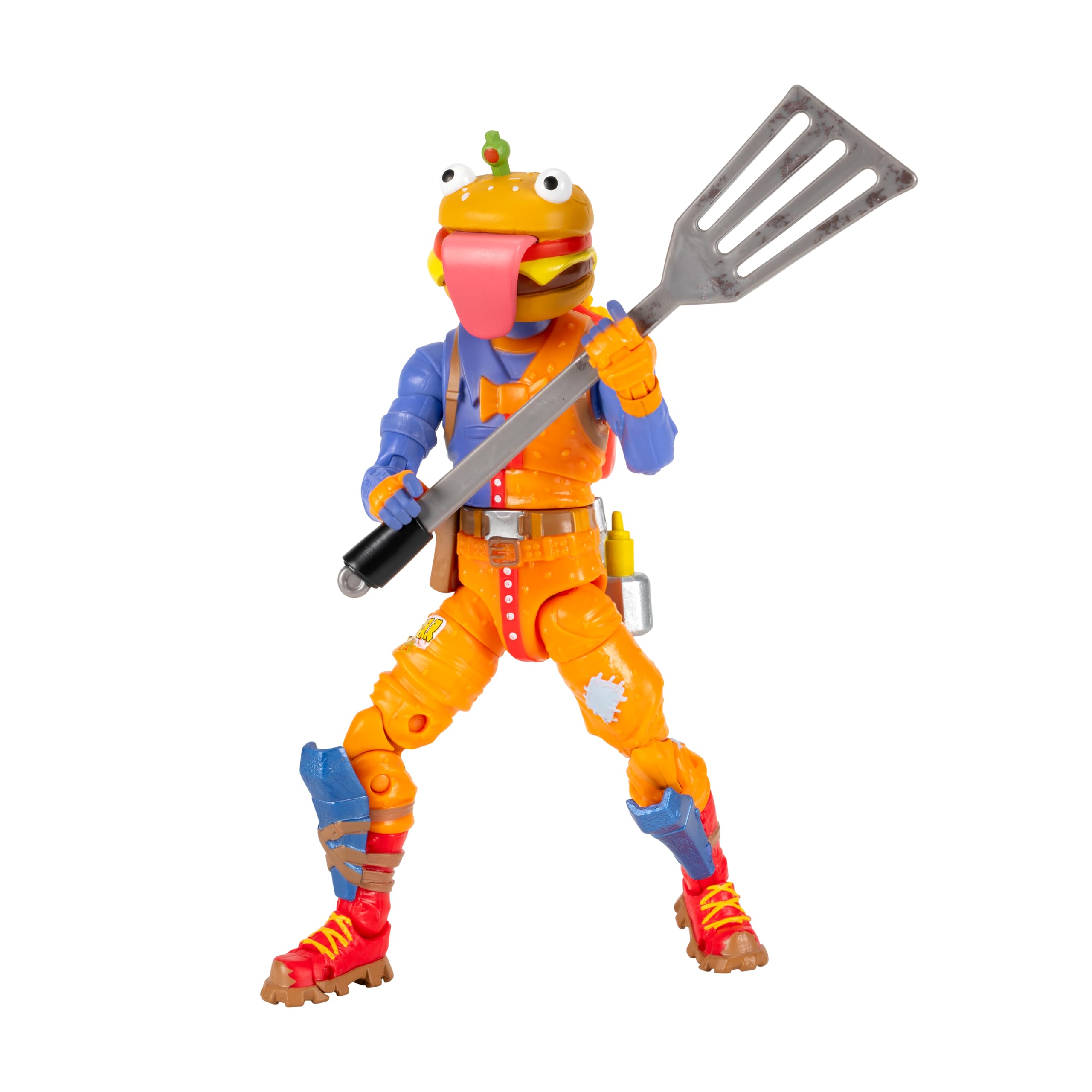 Jazwares Fortnite Beef Boss - 6-inch Articulated Action Figure with Harvesting Tool & Back Bling 1