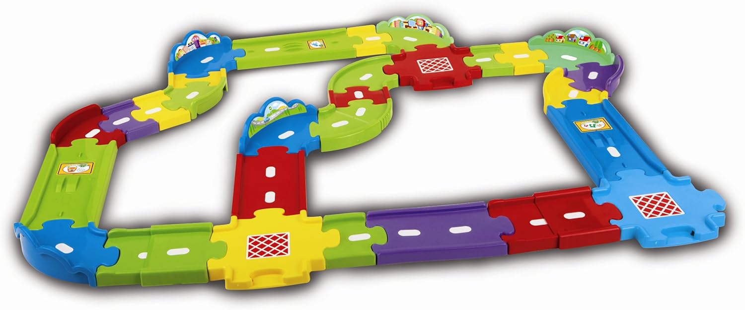 VTech Toot-Toot Drivers Deluxe Car Track Set - 30-Piece Interactive Playset for Toddlers 12M+