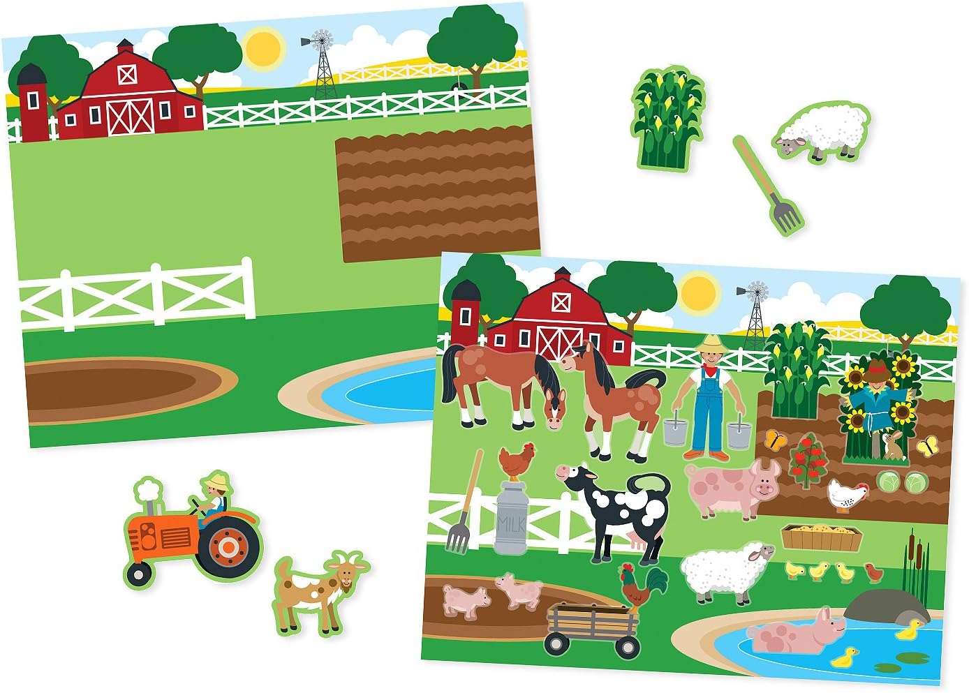 Melissa & Doug Habitats Reusable Sticker Pad - 150 Stickers & 5 Scenes - Educational Activity for Ages 3+ 3