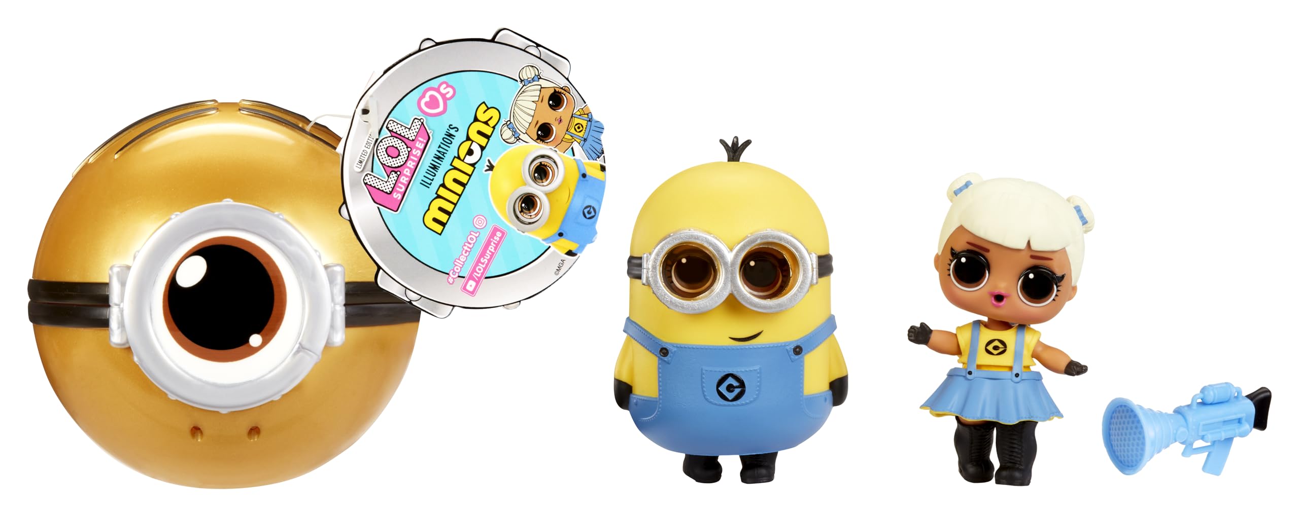 L.O.L. Surprise! Loves Minions Tots Doll - Minion-Inspired Ball, Fashions & Accessories, Collect All 6