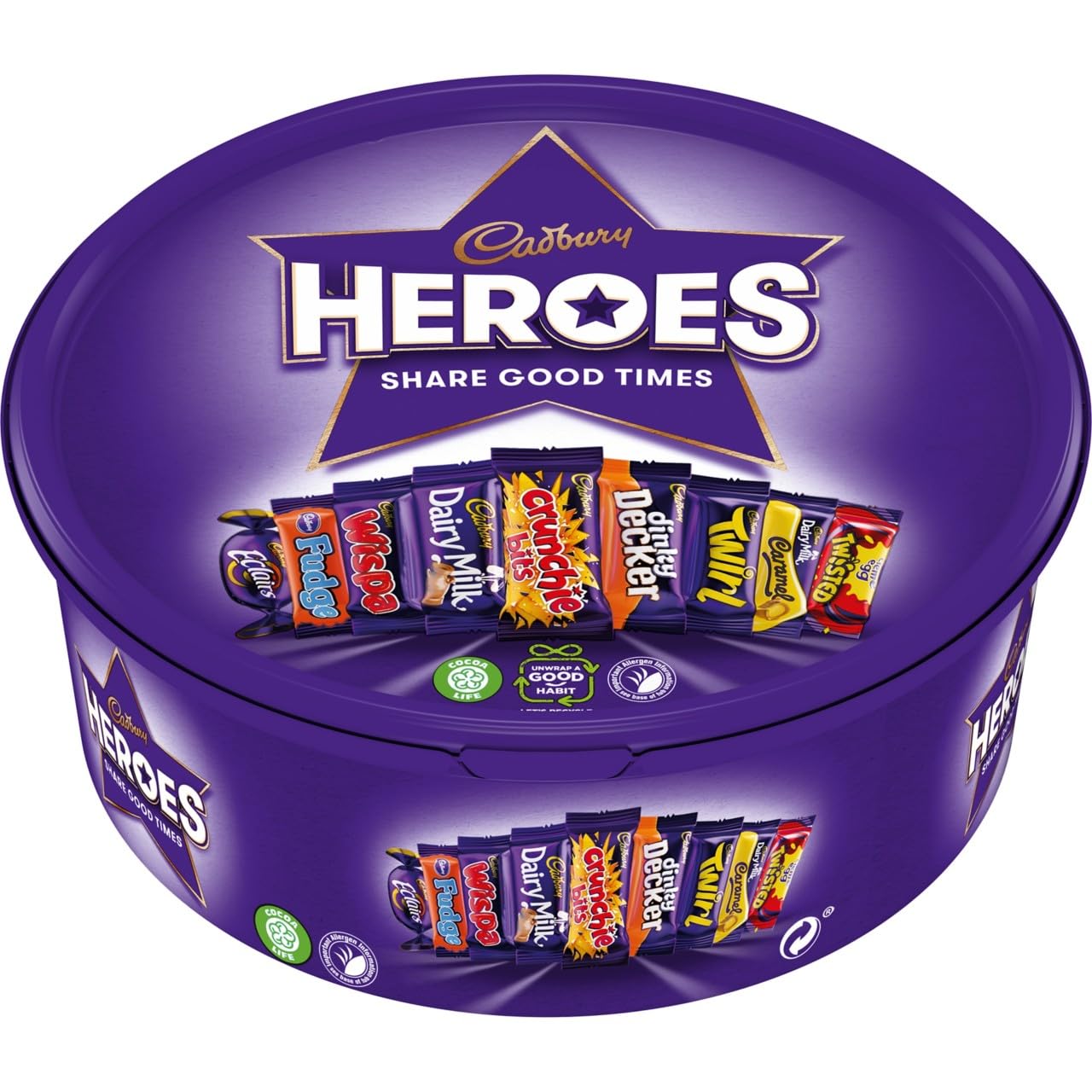 Cadbury Heroes Schokoladenbecher (550 g) – Verschiedene Miniatur-Schokoriegel 3