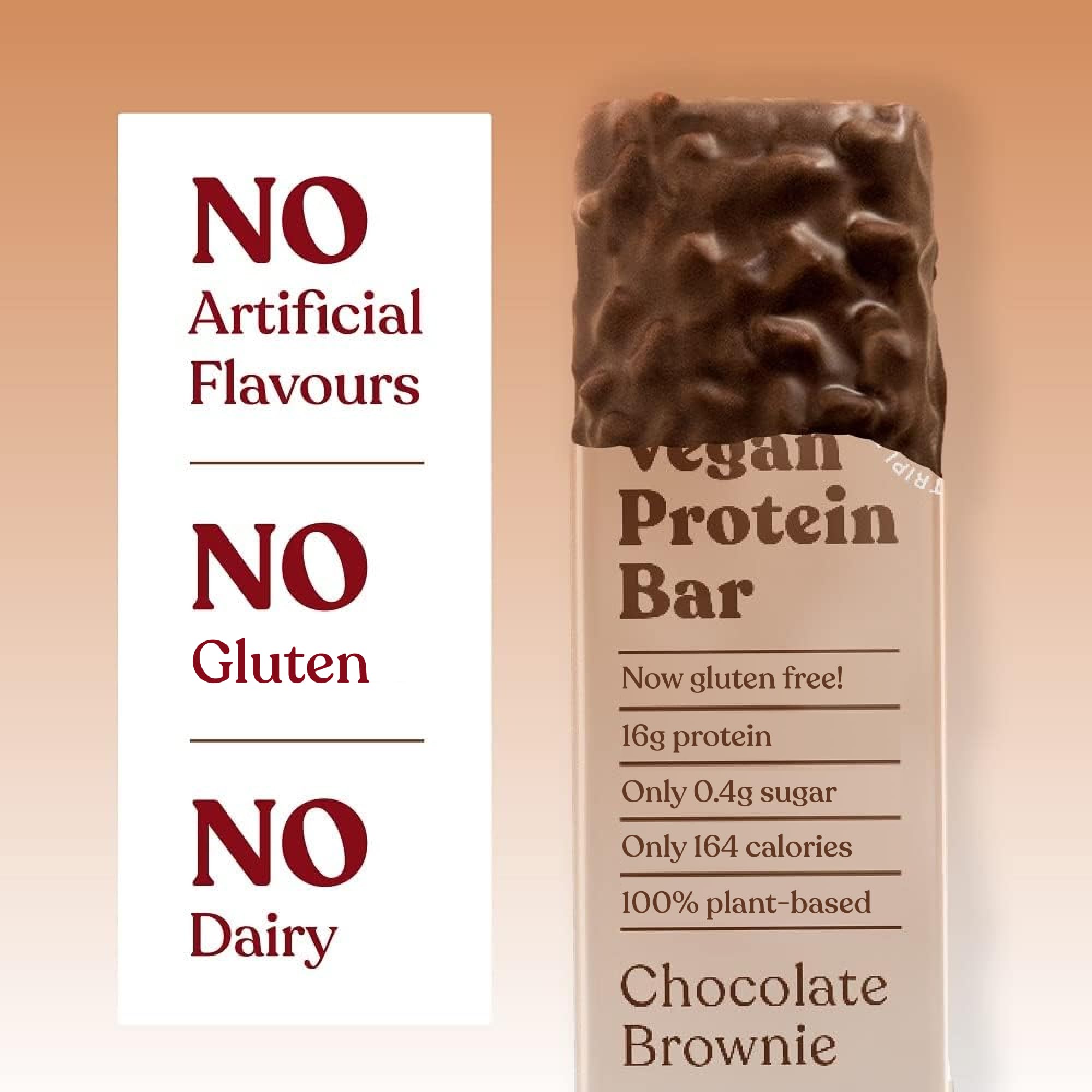 Free Soul Vegan Protein Bars 12 x 50g | Plant Based Chocolate Protein Snack | High Protein, Low Sugar 3