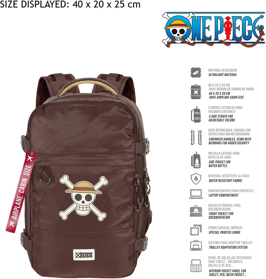 One Piece Skull Large Travel Backpack (07956)