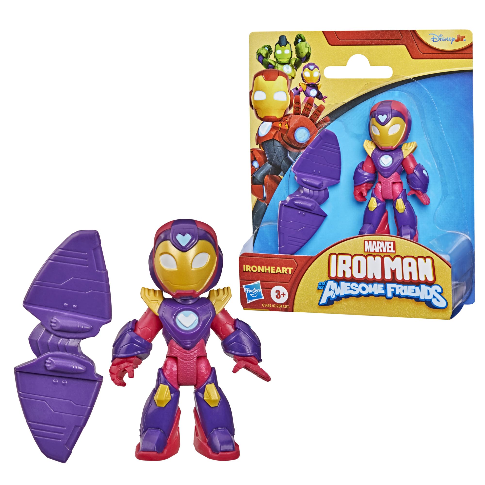 Marvel Ironheart Action Figure - 3-Inch Poseable Toy with Detachable Wings | Ages 3+ 1