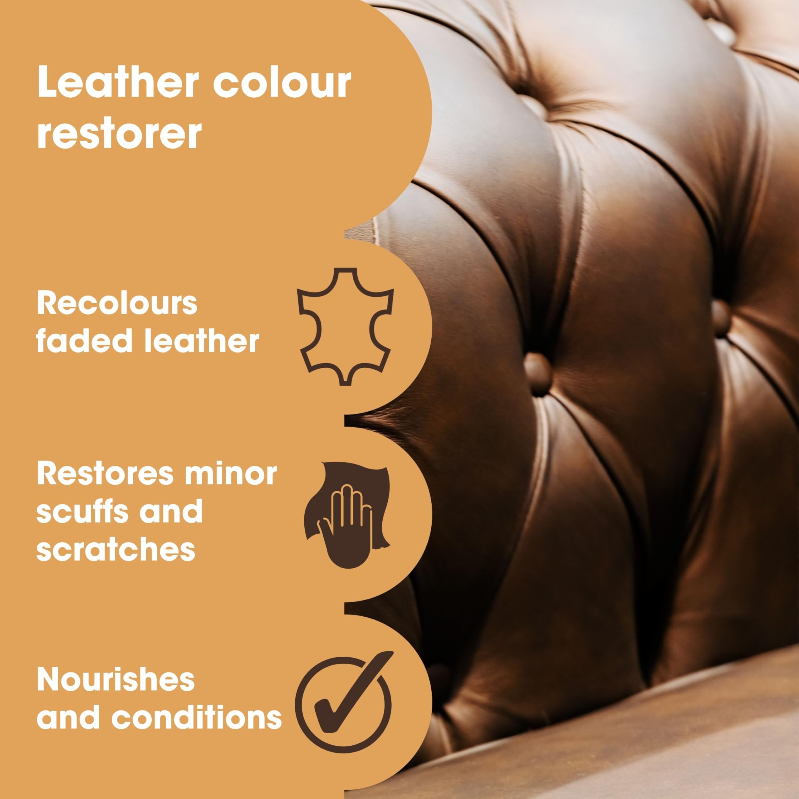Furniture Clinic Leather Recolouring Balm - Ivory Shade for Faded & Scratched Sofas, Car Seats, Shoes, and Clothing 7