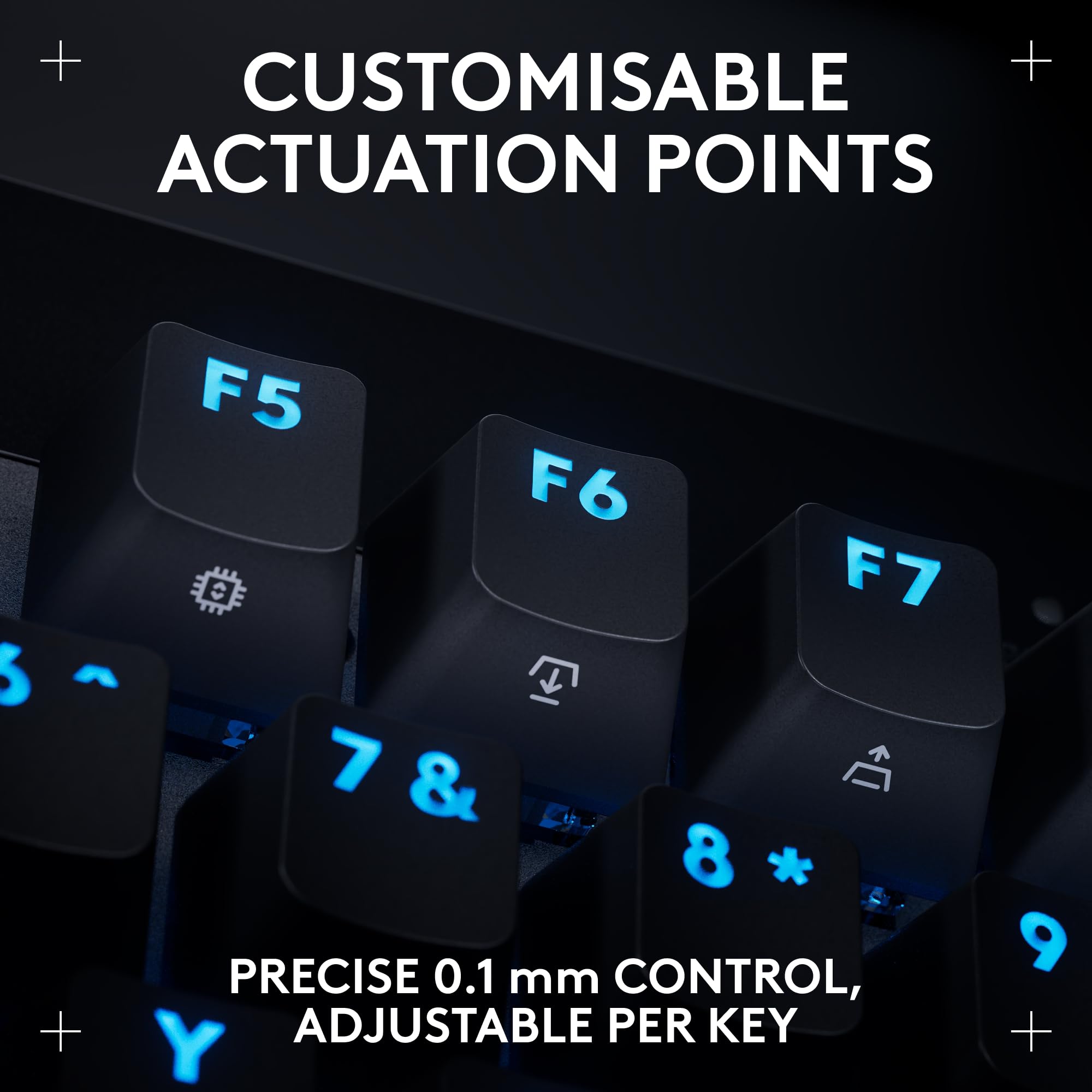 Logitech G PRO X TKL RAPID Gaming Keyboard - Magnetic Analog Switches, Rapid Trigger | Black | RGB 4