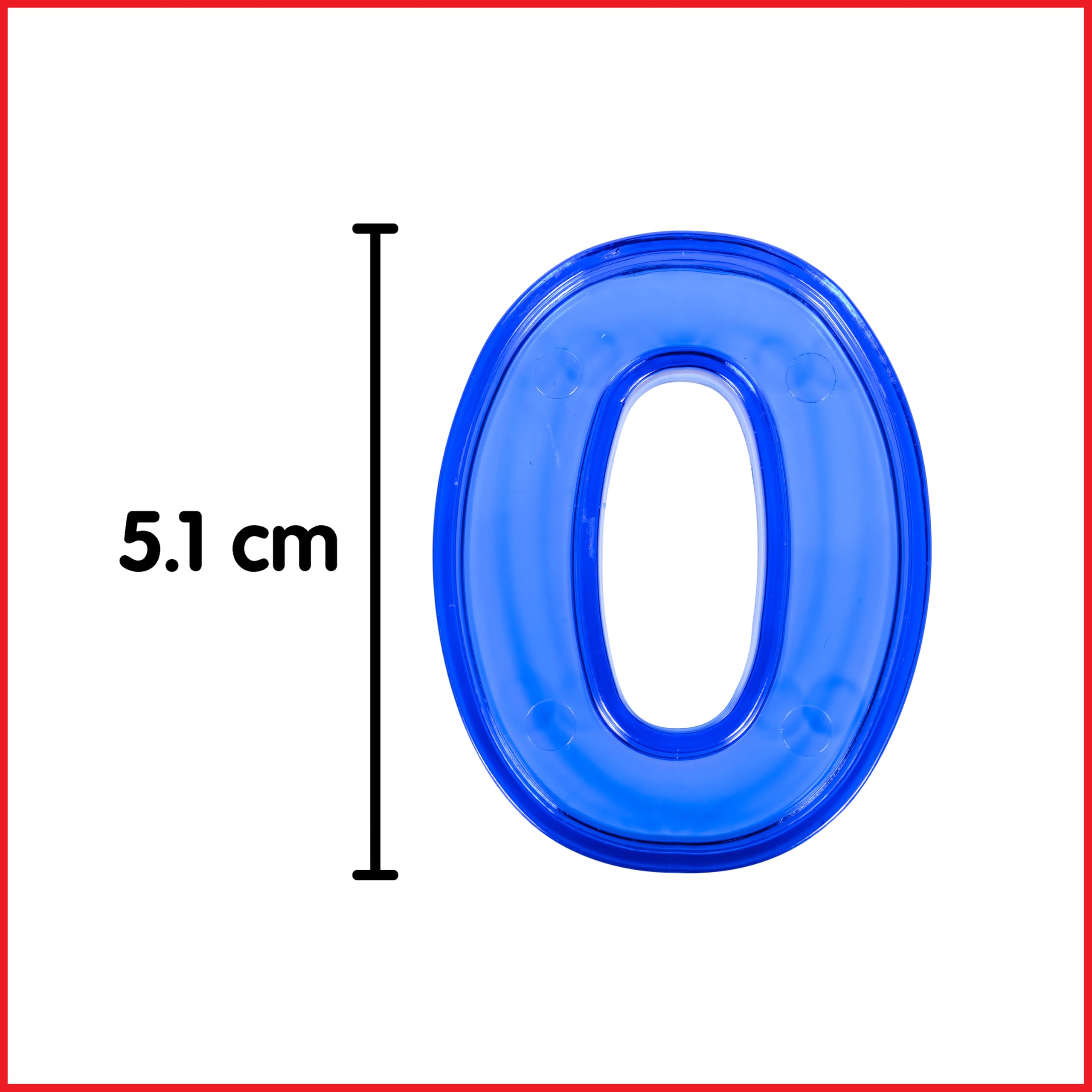 edxeducation Transparent Numbers - Set of 40 | Learning Resource | Ages 3+