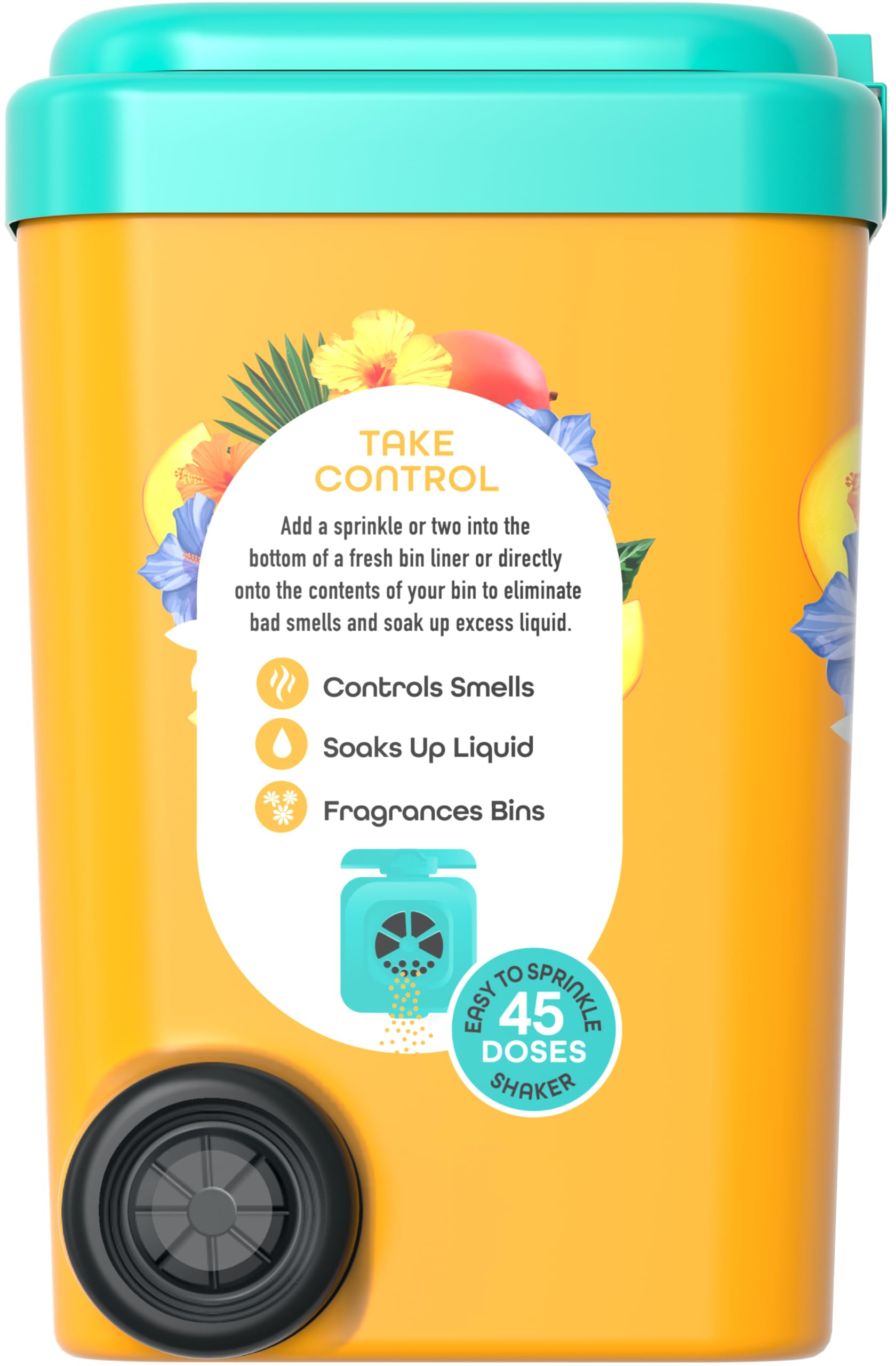 Bin Buddy Happy Mango Mülleimer-Erfrischerpulver 450 g – Tropischer Duft-Deodorant für Küche, Bad, Lebensmittelabfälle und Mülltonnen 4