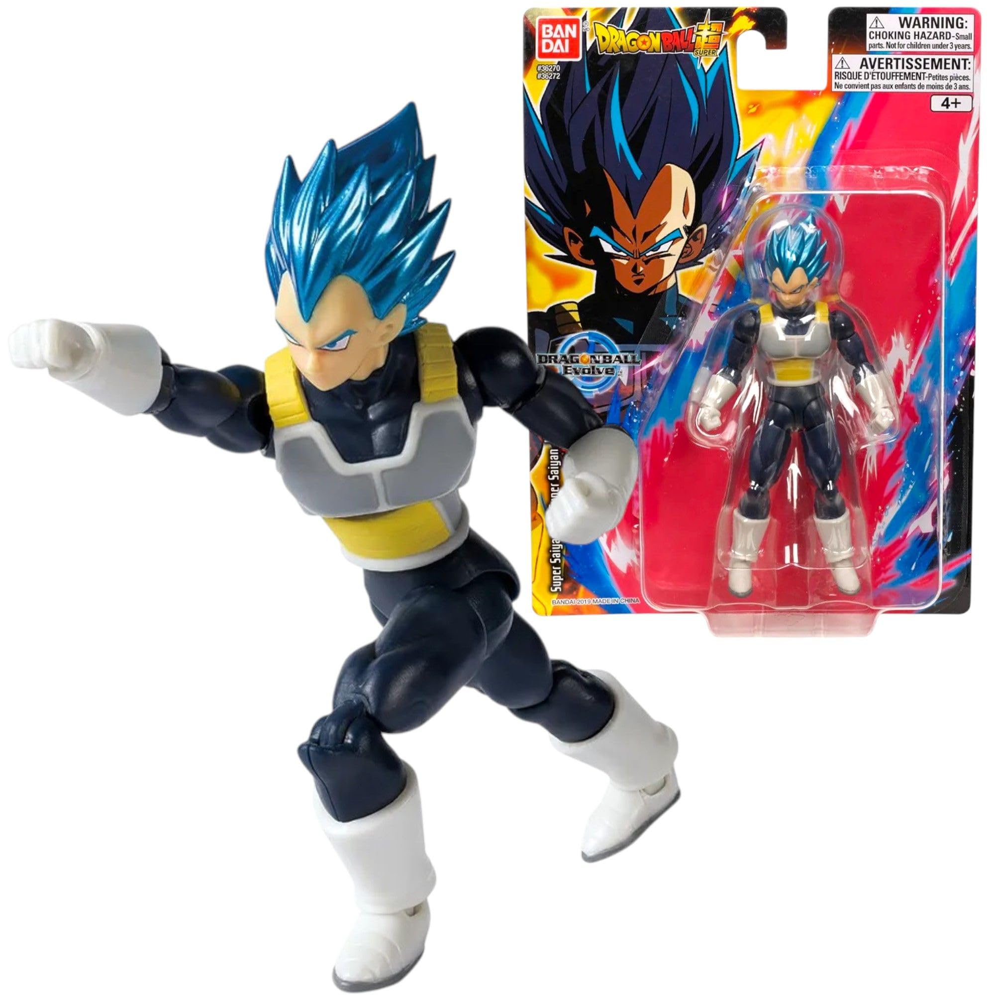 Dragon Ball Evolve Super Saiyan Blue Vegeta Action Figure - 15-Point Articulation