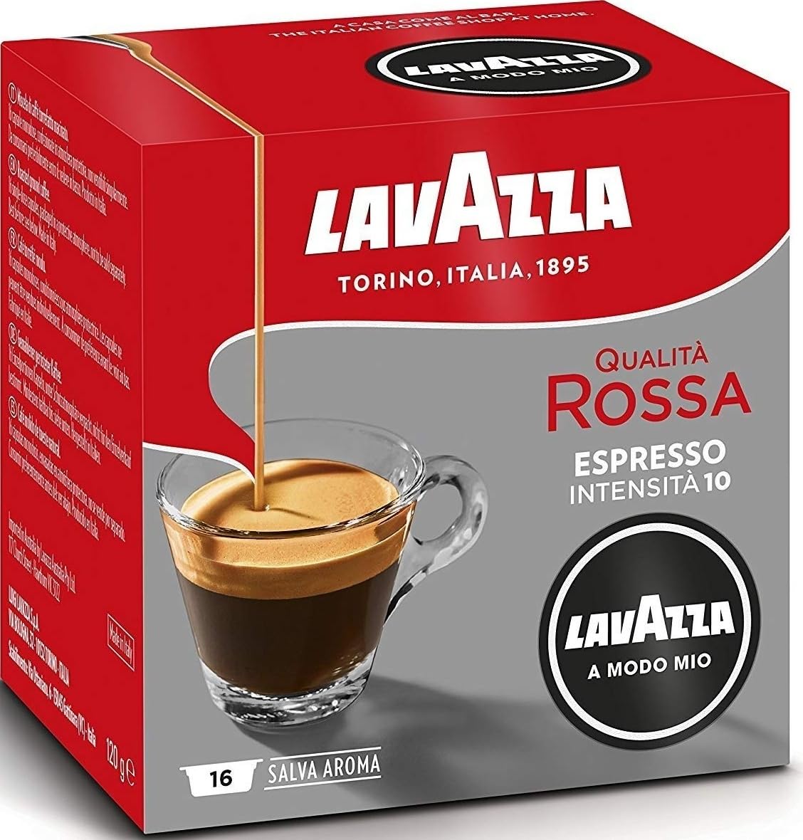 Lavazza A Modo Mio Qualita Rossa Coffee Capsules - 36 Count, Chocolate & Dried Fruit Notes, Medium Roast 1