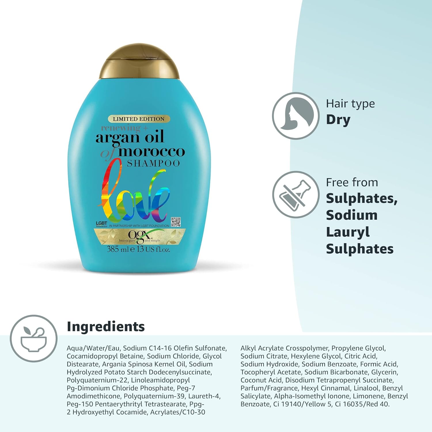 OGX - Argan Oil of Morocco Shampoo for Dry, Damaged Hair (385ml) 7